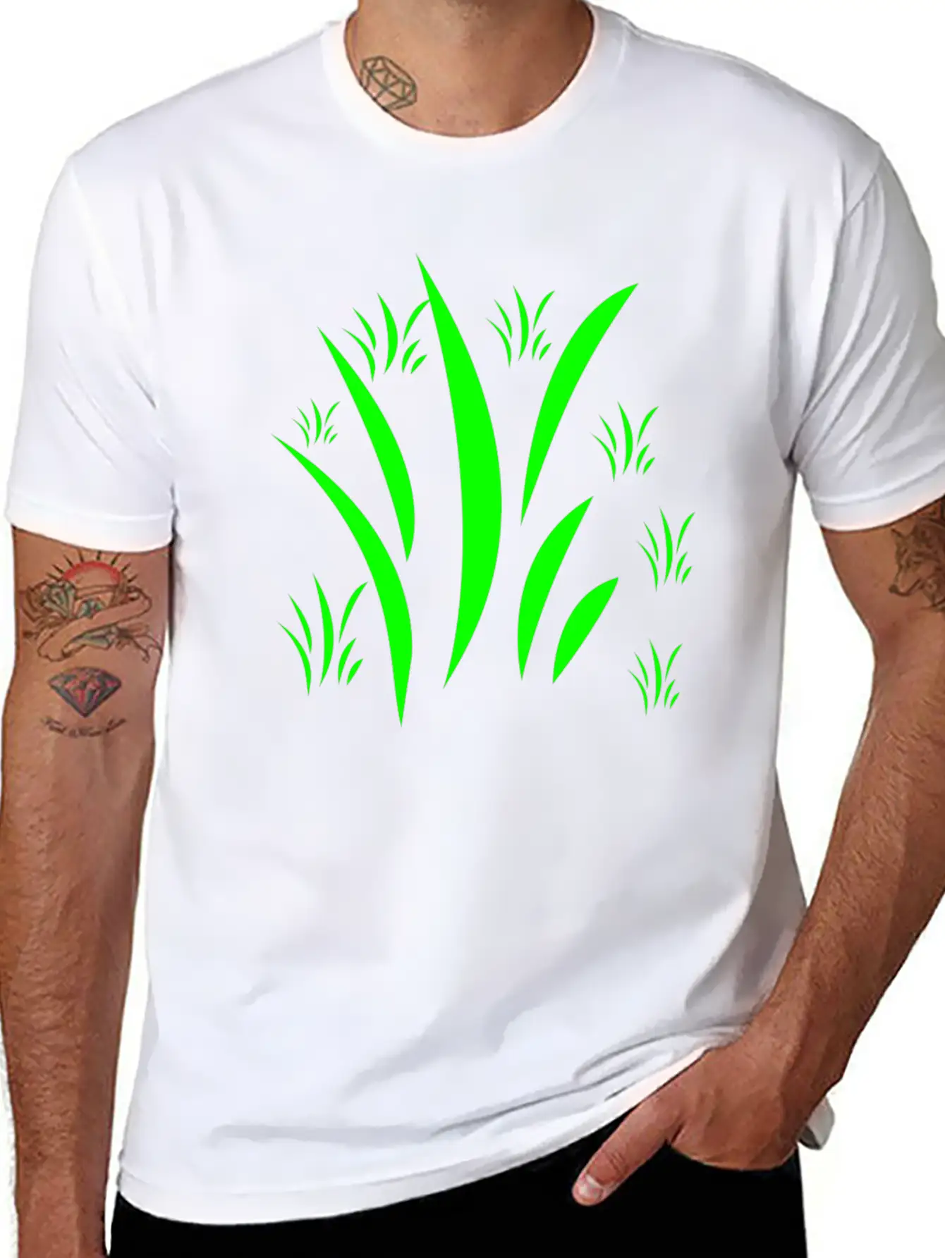 Green Grass Unisex Casual T-Shirt ¨C Clean Design For Daily Comfort