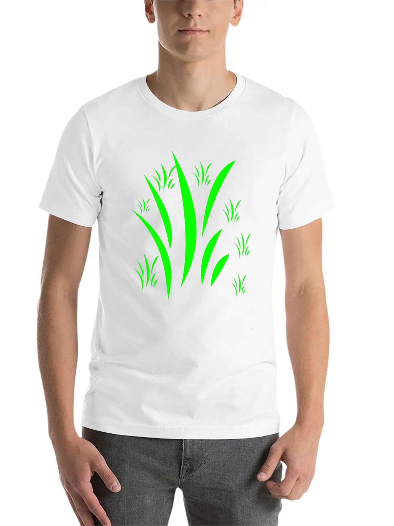 Green Grass Unisex Casual T-Shirt ¨C Clean Design For Daily Comfort