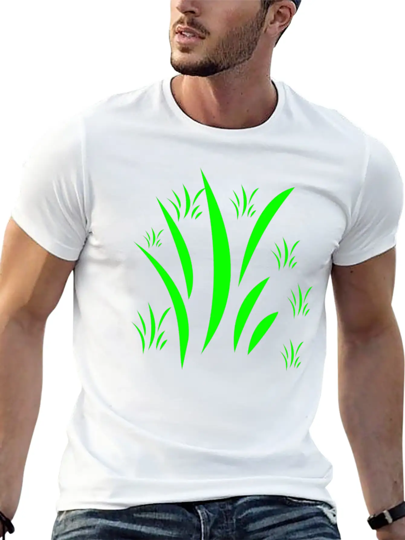 Green Grass Unisex Casual T-Shirt ¨C Clean Design For Daily Comfort