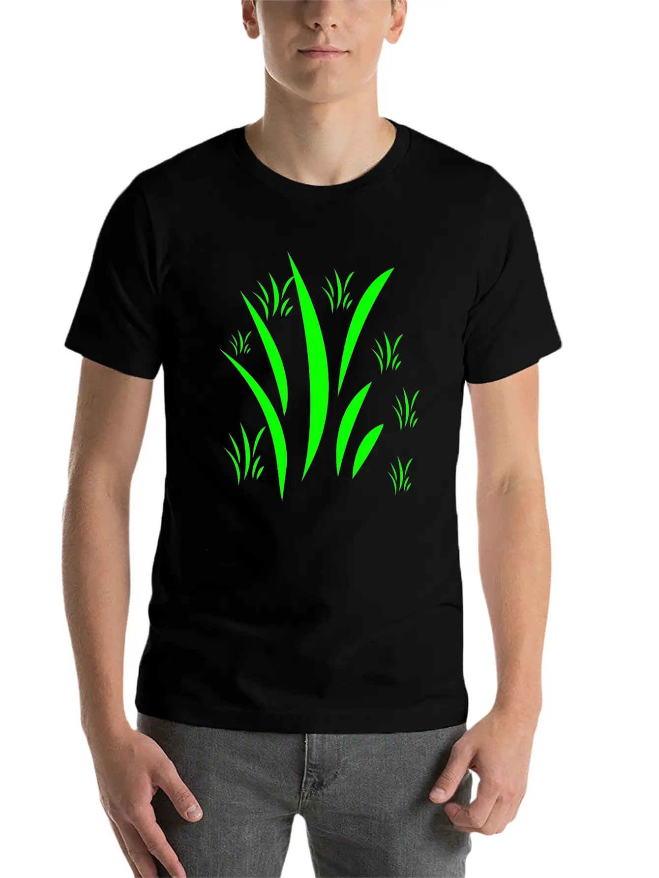 Green Grass Unisex Casual T-Shirt ¨C Clean Design For Daily Comfort