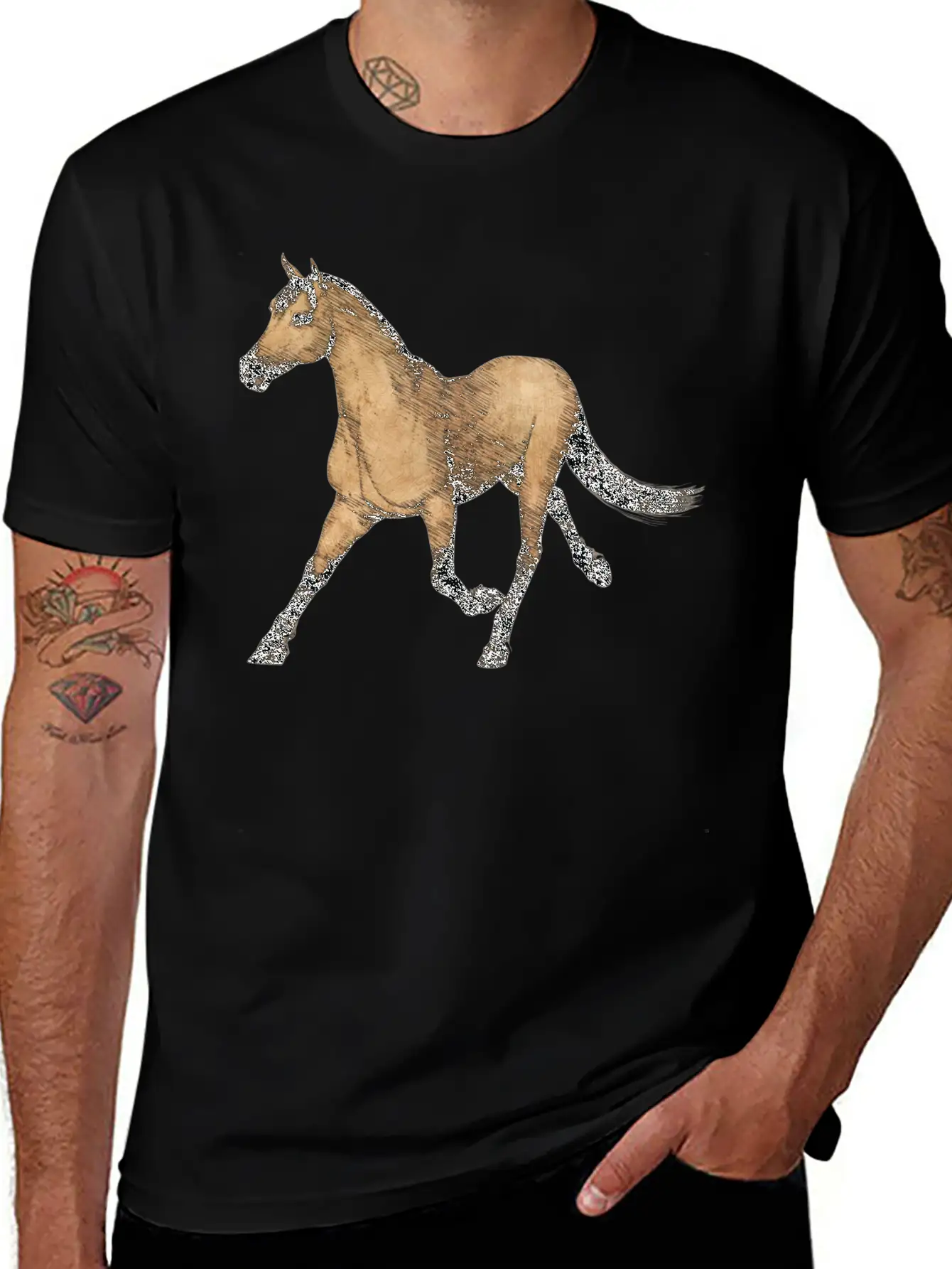 Horse, Horses, Horsies, Pony, Riding, Western Basic Graphic T-Shirt ¨C Daily Comfort In Soft Cotton