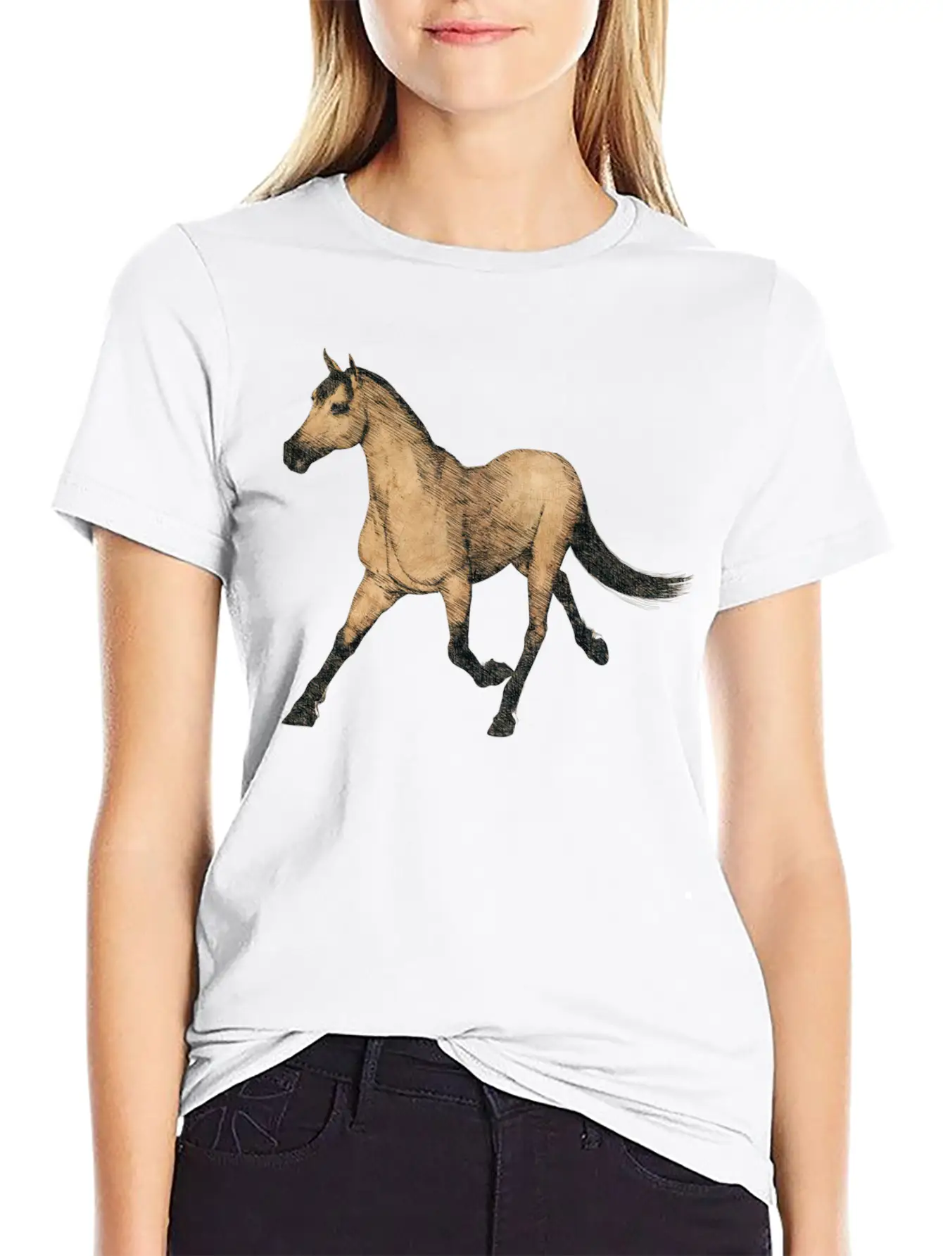 Horse, Horses, Horsies, Pony, Riding, Western Basic Graphic T-Shirt ¨C Daily Comfort In Soft Cotton