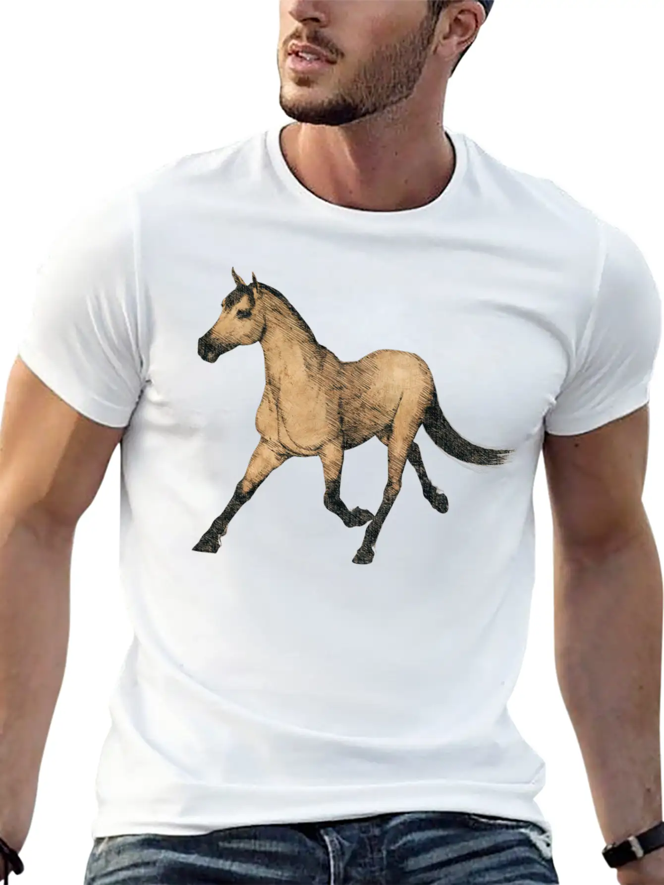 Horse, Horses, Horsies, Pony, Riding, Western Basic Graphic T-Shirt ¨C Daily Comfort In Soft Cotton