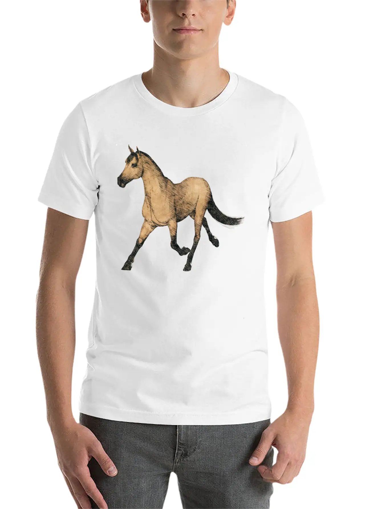Horse, Horses, Horsies, Pony, Riding, Western Basic Graphic T-Shirt ¨C Daily Comfort In Soft Cotton