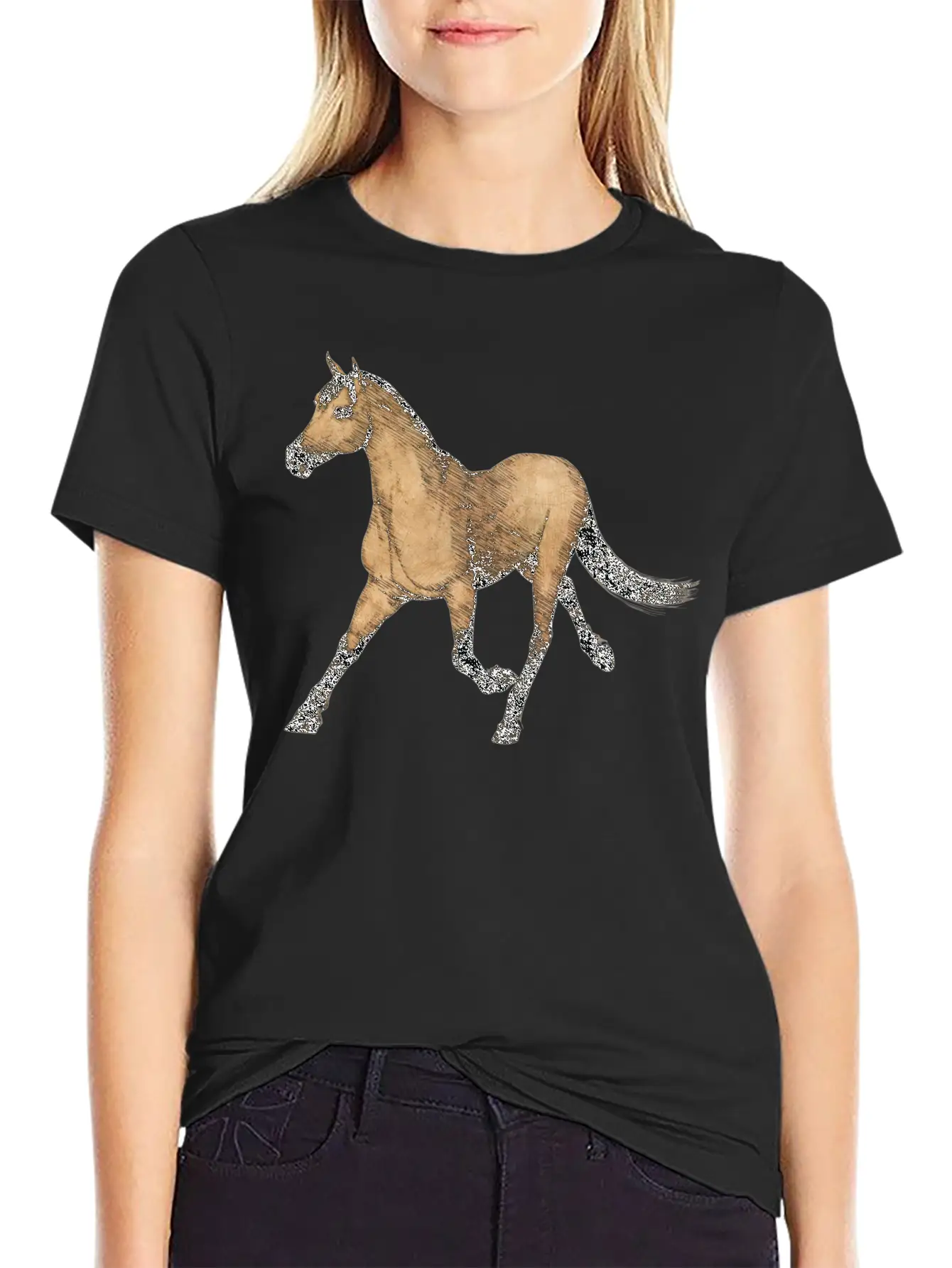 Horse, Horses, Horsies, Pony, Riding, Western Basic Graphic T-Shirt ¨C Daily Comfort In Soft Cotton