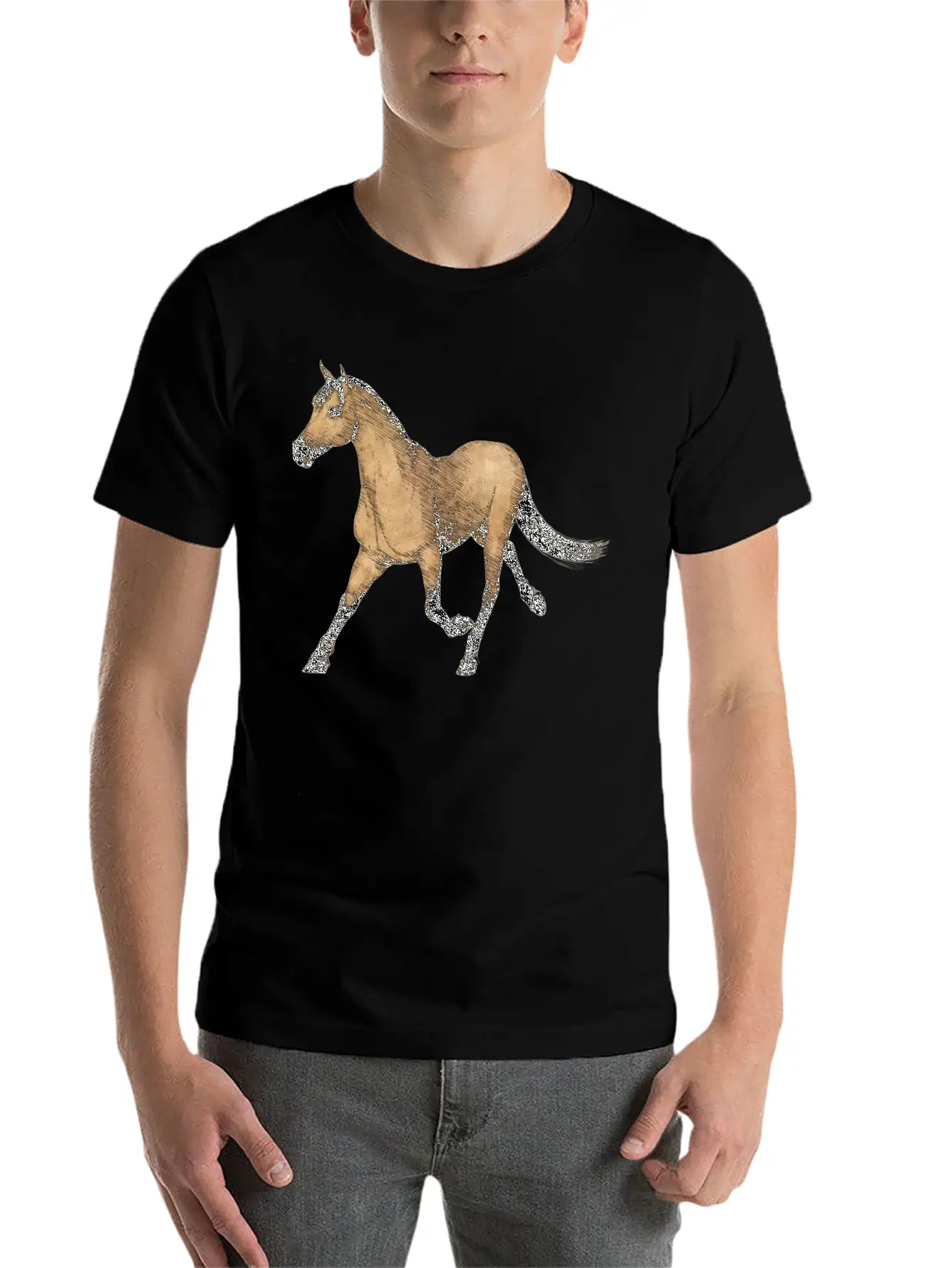 Horse, Horses, Horsies, Pony, Riding, Western Basic Graphic T-Shirt ¨C Daily Comfort In Soft Cotton