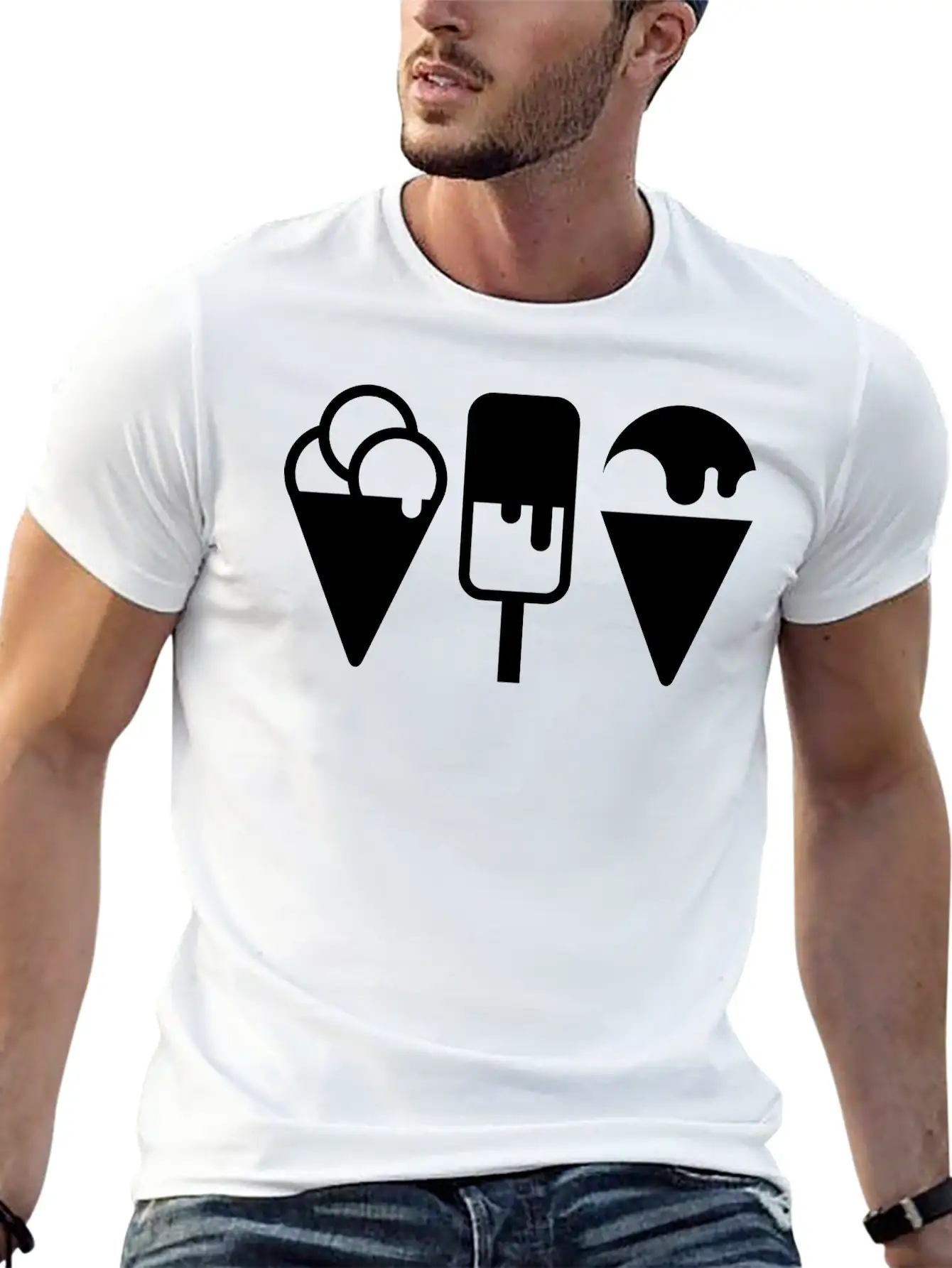 Ice Creams Soft Cotton Short Sleeve Tee ¨C Unisex Wardrobe Staple