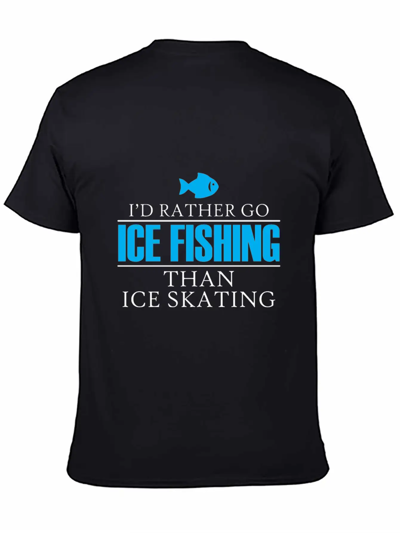 Ice Fishing Fish North Fishing Gift Essential Cotton Tee For Daily Outfits ¨C Unisex Style