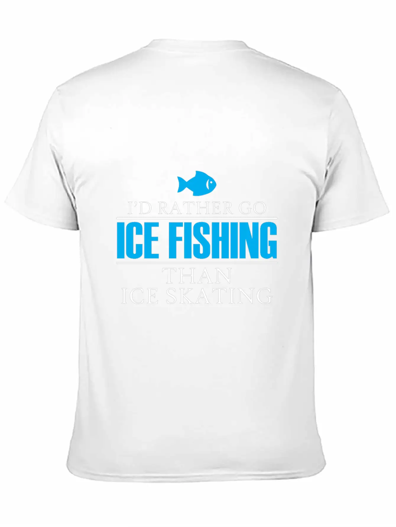 Ice Fishing Fish North Fishing Gift Essential Cotton Tee For Daily Outfits ¨C Unisex Style