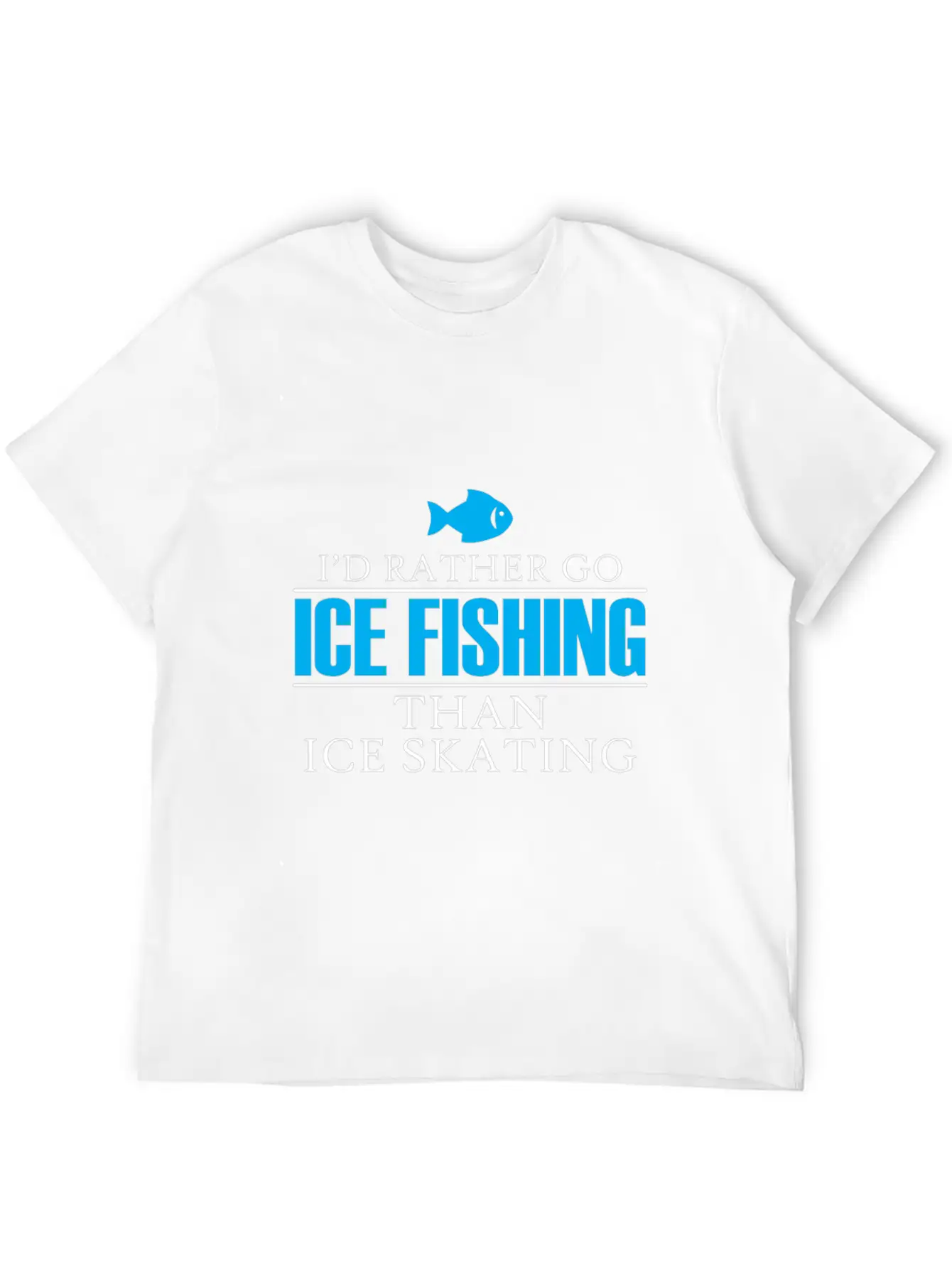 Ice Fishing Fish North Fishing Gift Essential Cotton Tee For Daily Outfits ¨C Unisex Style