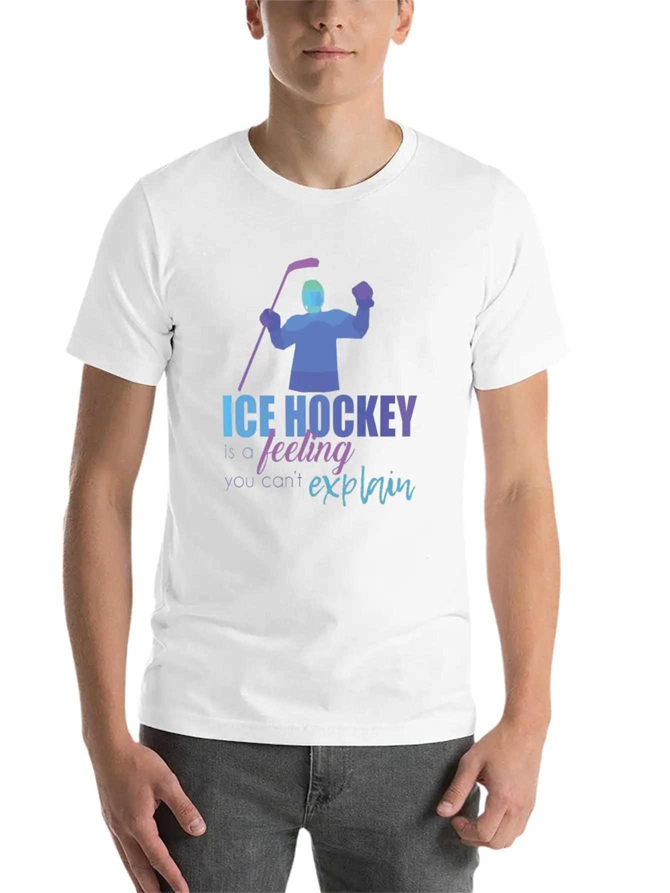 Ice Hockey Essential Cotton Tee For Daily Outfits ¨C Unisex Style