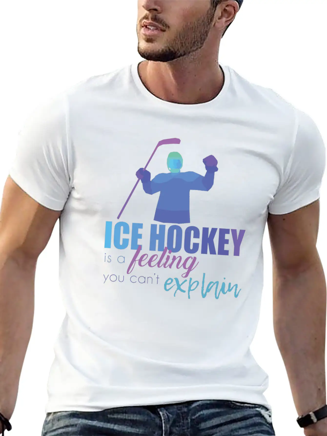 Ice Hockey Essential Cotton Tee For Daily Outfits ¨C Unisex Style