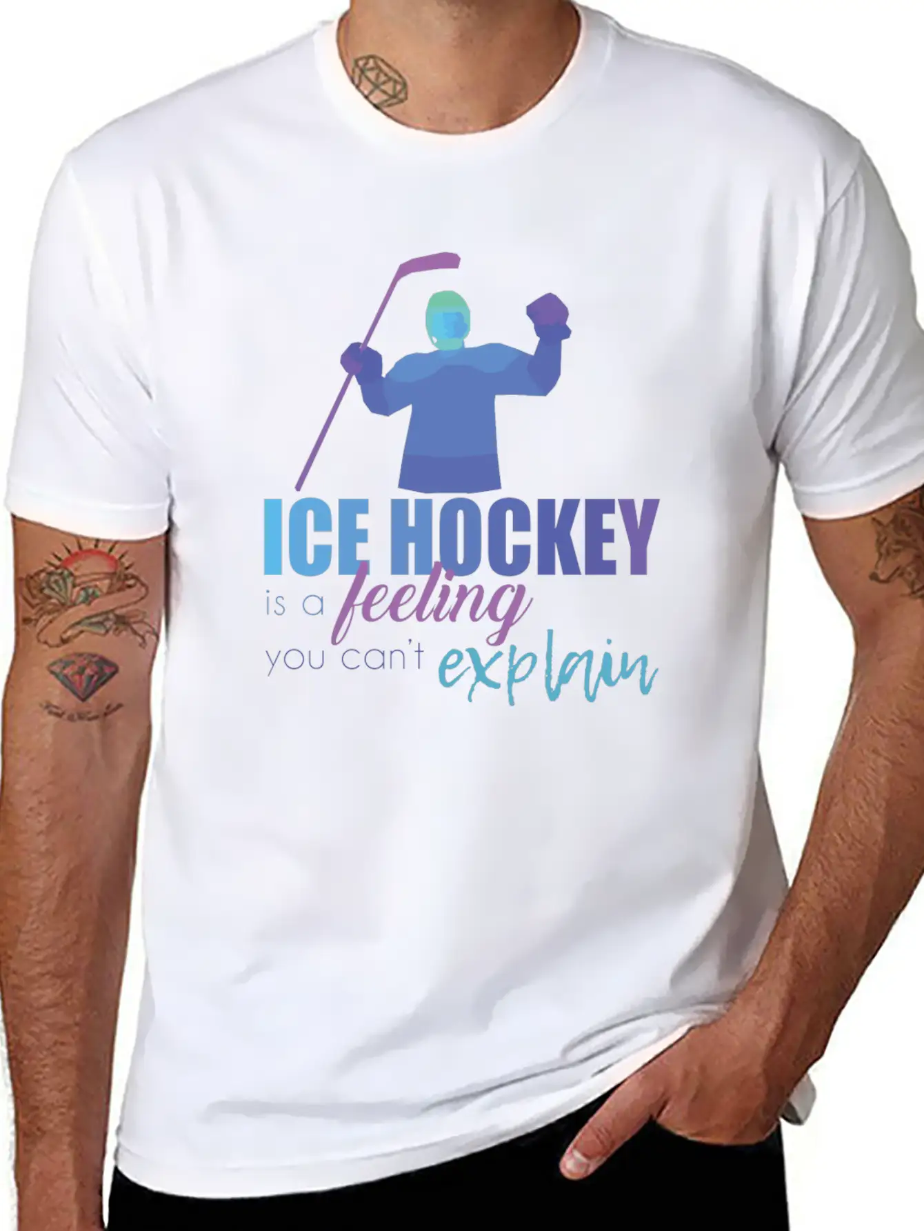 Ice Hockey Essential Cotton Tee For Daily Outfits ¨C Unisex Style