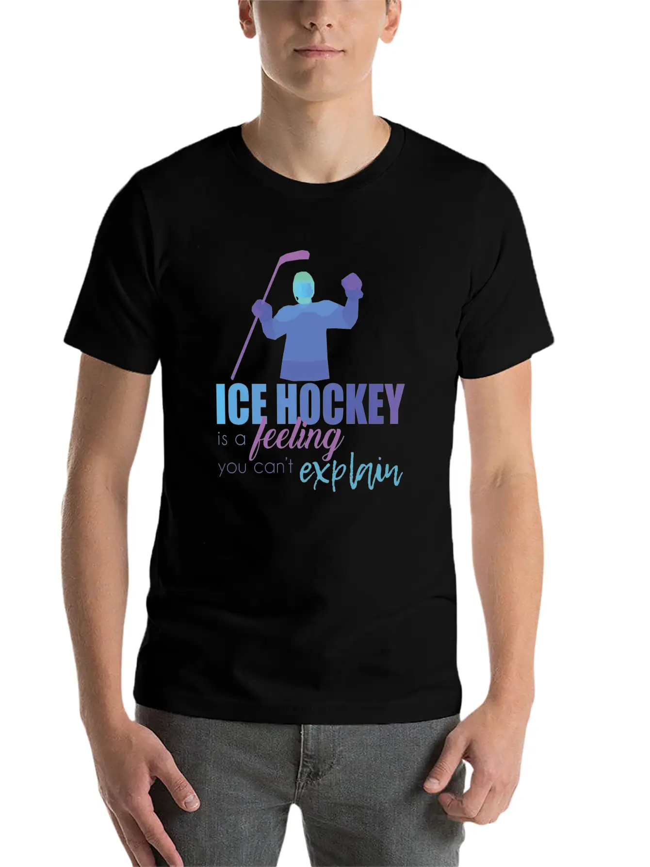 Ice Hockey Essential Cotton Tee For Daily Outfits ¨C Unisex Style