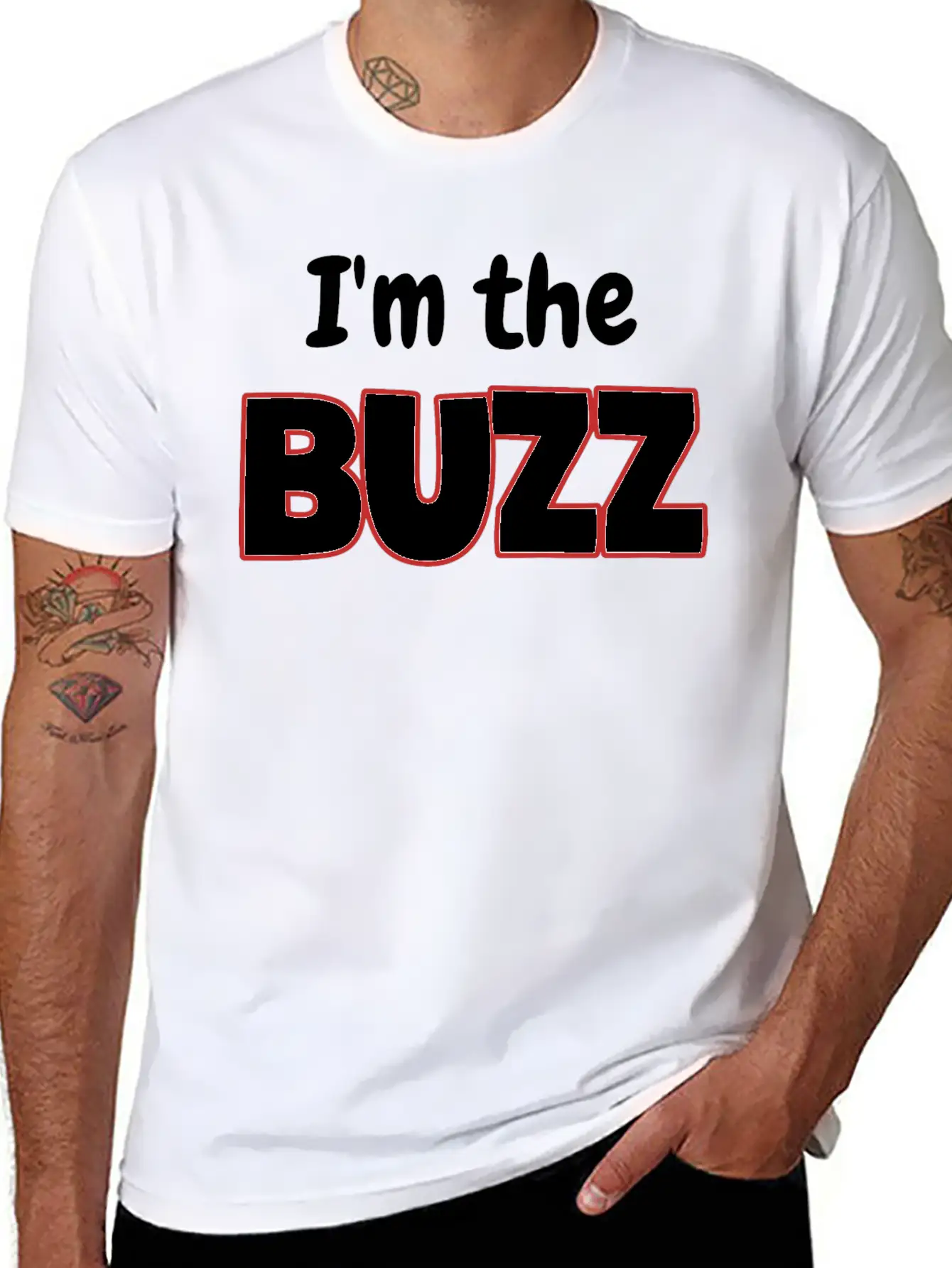 I'm The Buzz Basic Graphic T-Shirt ¨C Daily Comfort In Soft Cotton