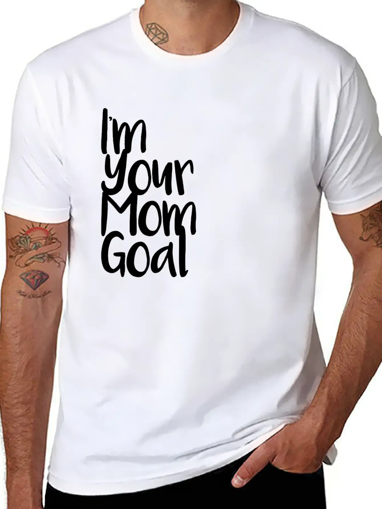 I'm Your Mom Goal Essential Cotton Tee For Daily Outfits ¨C Unisex Style