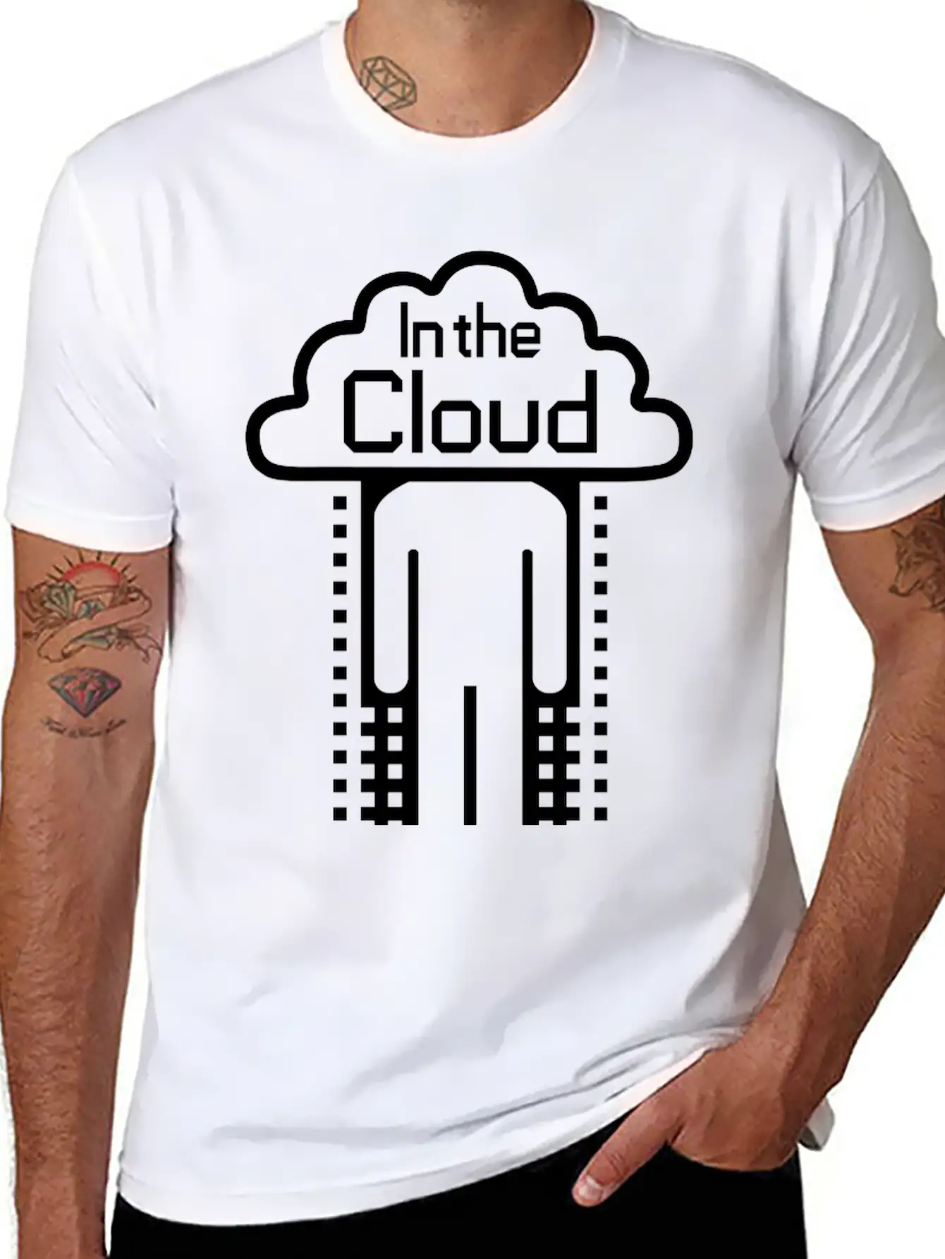In The Cloud Essential Cotton Tee For Daily Outfits ¨C Unisex Style
