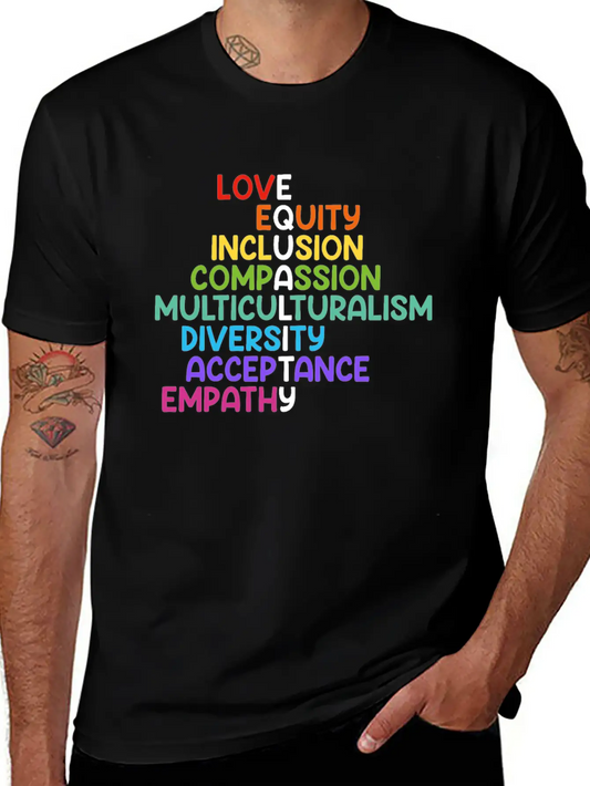 Inclusion Compassion People With Disabilities Basic Graphic T-Shirt ¨C Daily Comfort In Soft Cotton