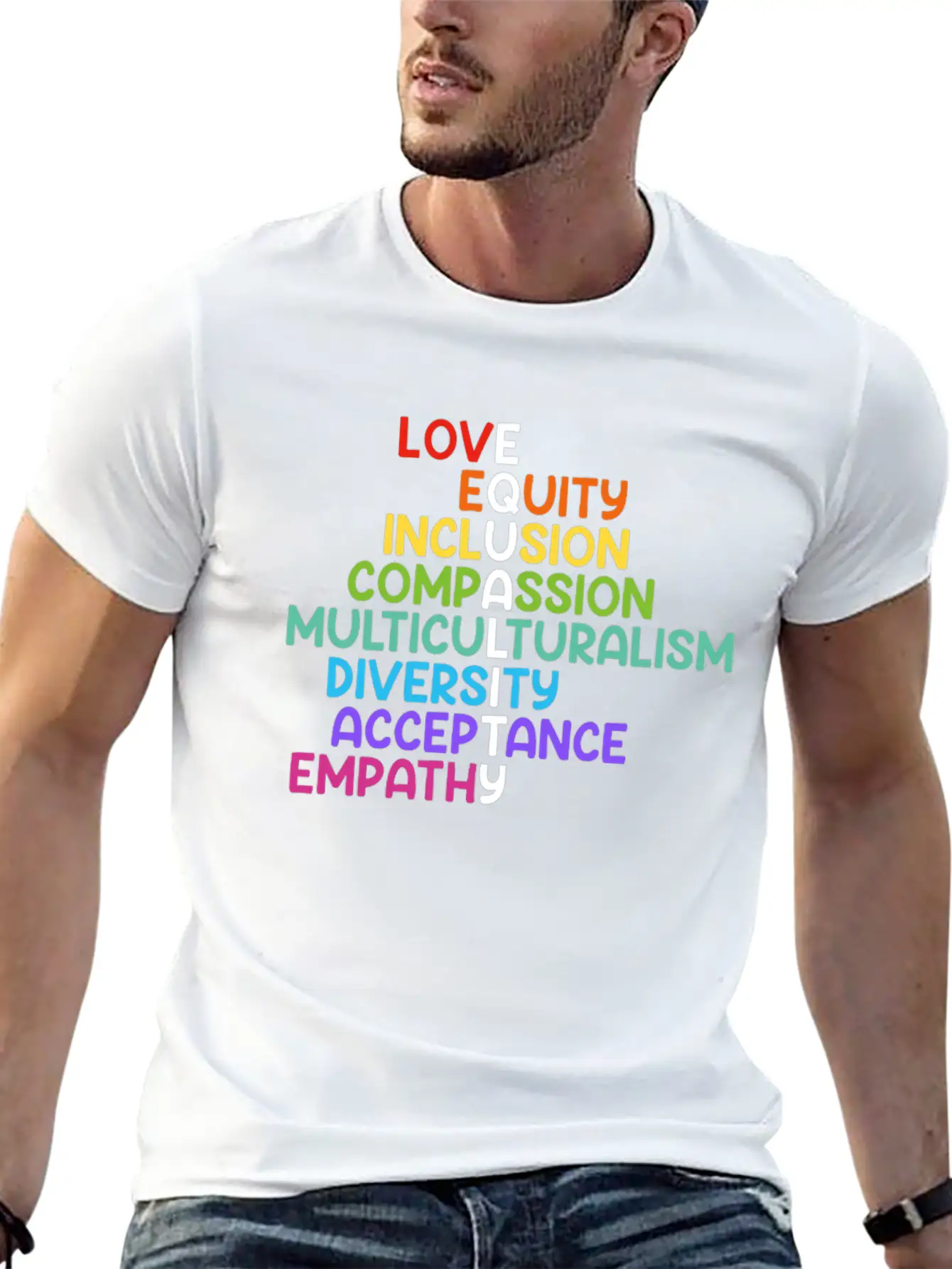 Inclusion Compassion People With Disabilities Basic Graphic T-Shirt ¨C Daily Comfort In Soft Cotton
