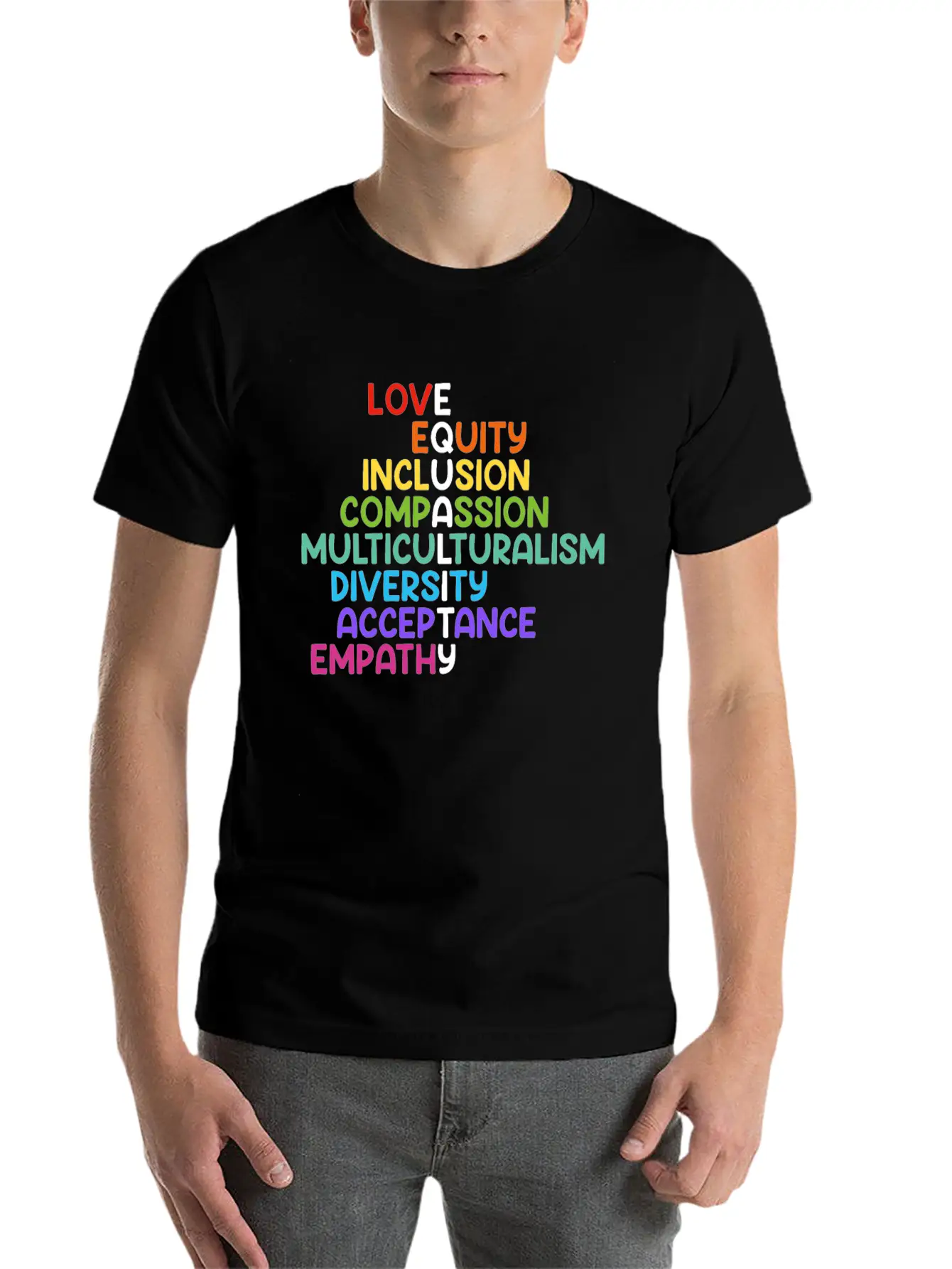 Inclusion Compassion People With Disabilities Basic Graphic T-Shirt ¨C Daily Comfort In Soft Cotton