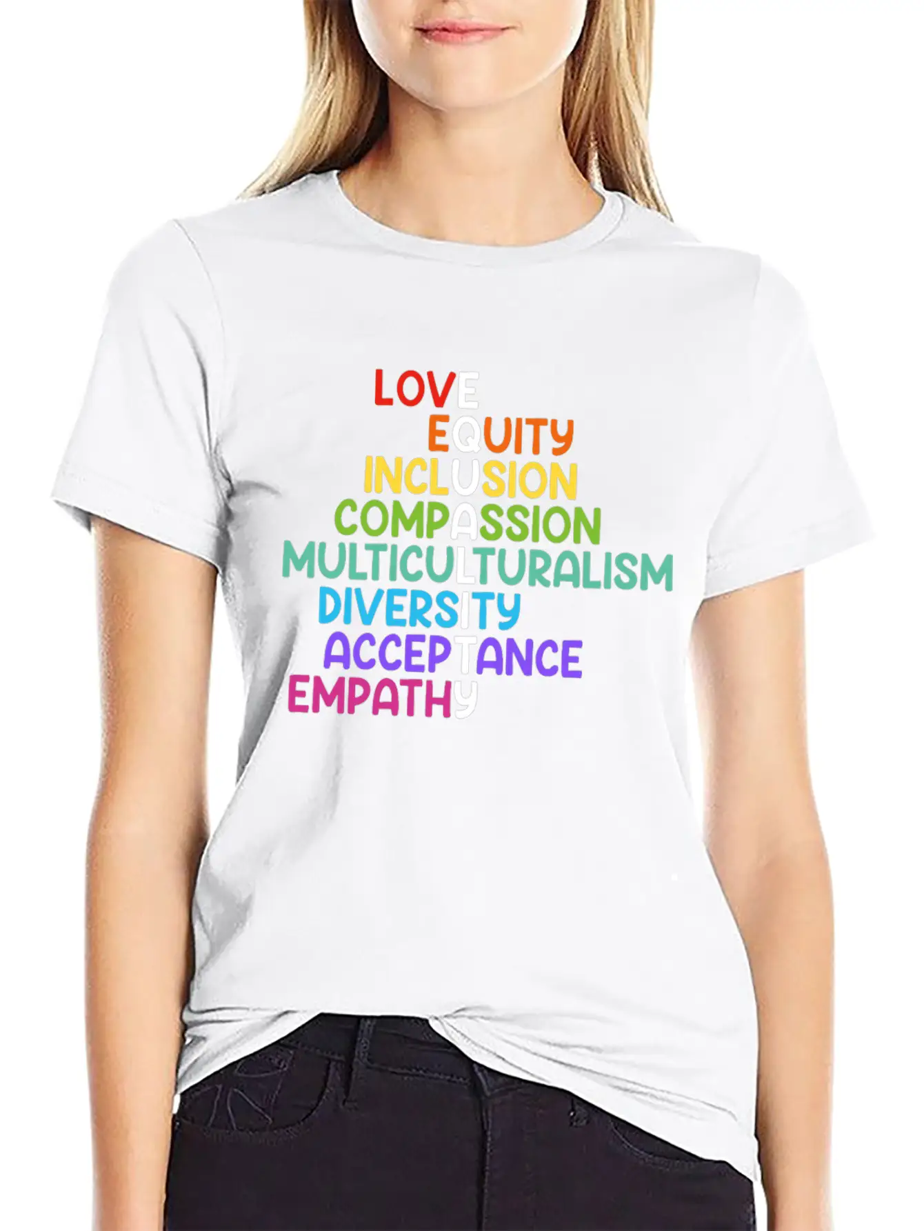Inclusion Compassion People With Disabilities Basic Graphic T-Shirt ¨C Daily Comfort In Soft Cotton