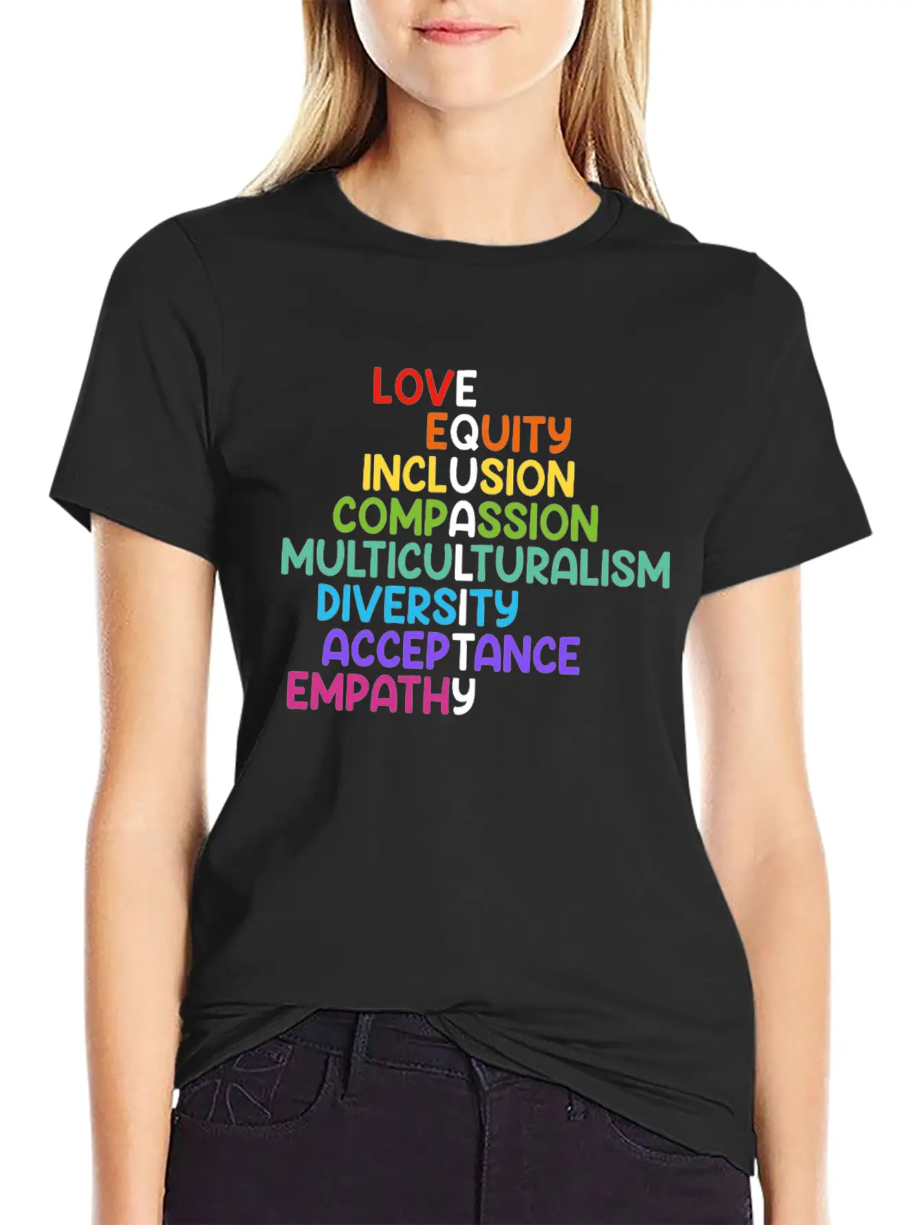 Inclusion Compassion People With Disabilities Basic Graphic T-Shirt ¨C Daily Comfort In Soft Cotton