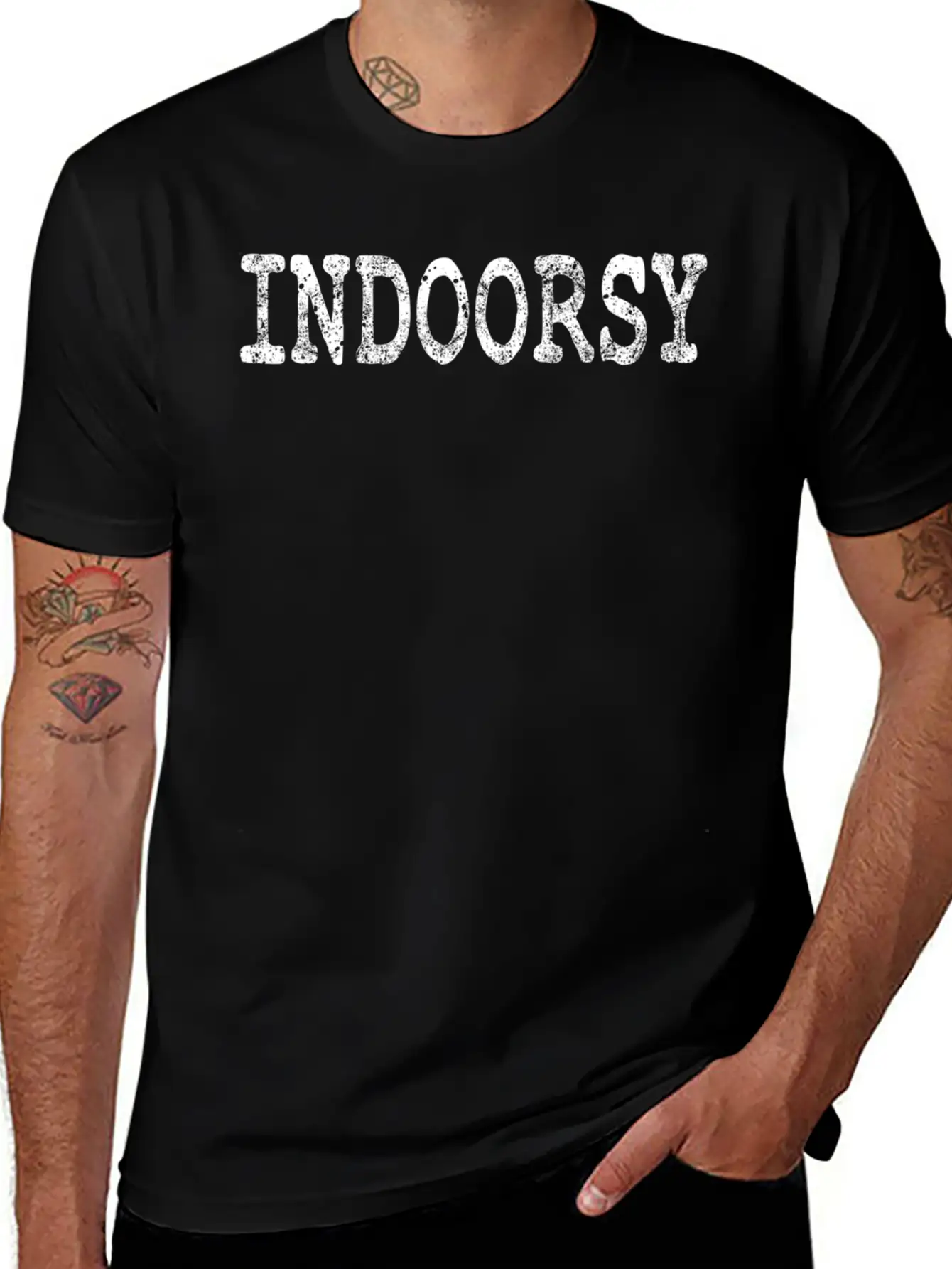 Indoorsy Introvert Attitude Popular Saying Soft Cotton Short Sleeve Tee ¨C Unisex Wardrobe Staple