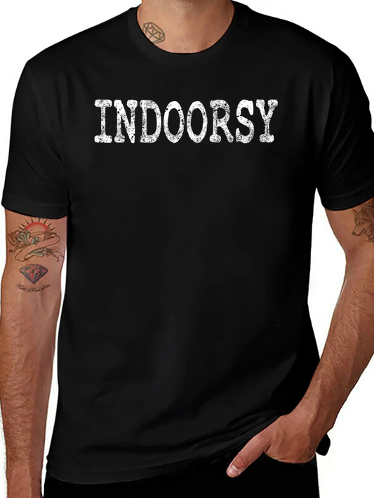 Indoorsy Introvert Attitude Popular Saying Soft Cotton Short Sleeve Tee ¨C Unisex Wardrobe Staple
