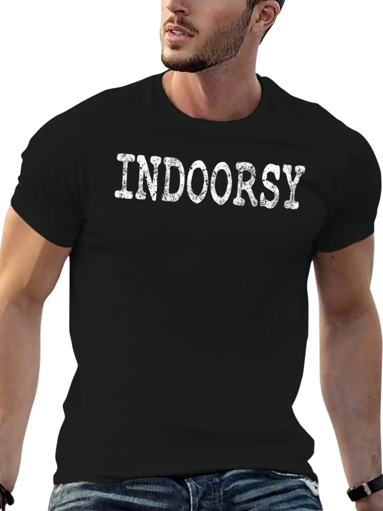Indoorsy Introvert Attitude Popular Saying Soft Cotton Short Sleeve Tee ¨C Unisex Wardrobe Staple