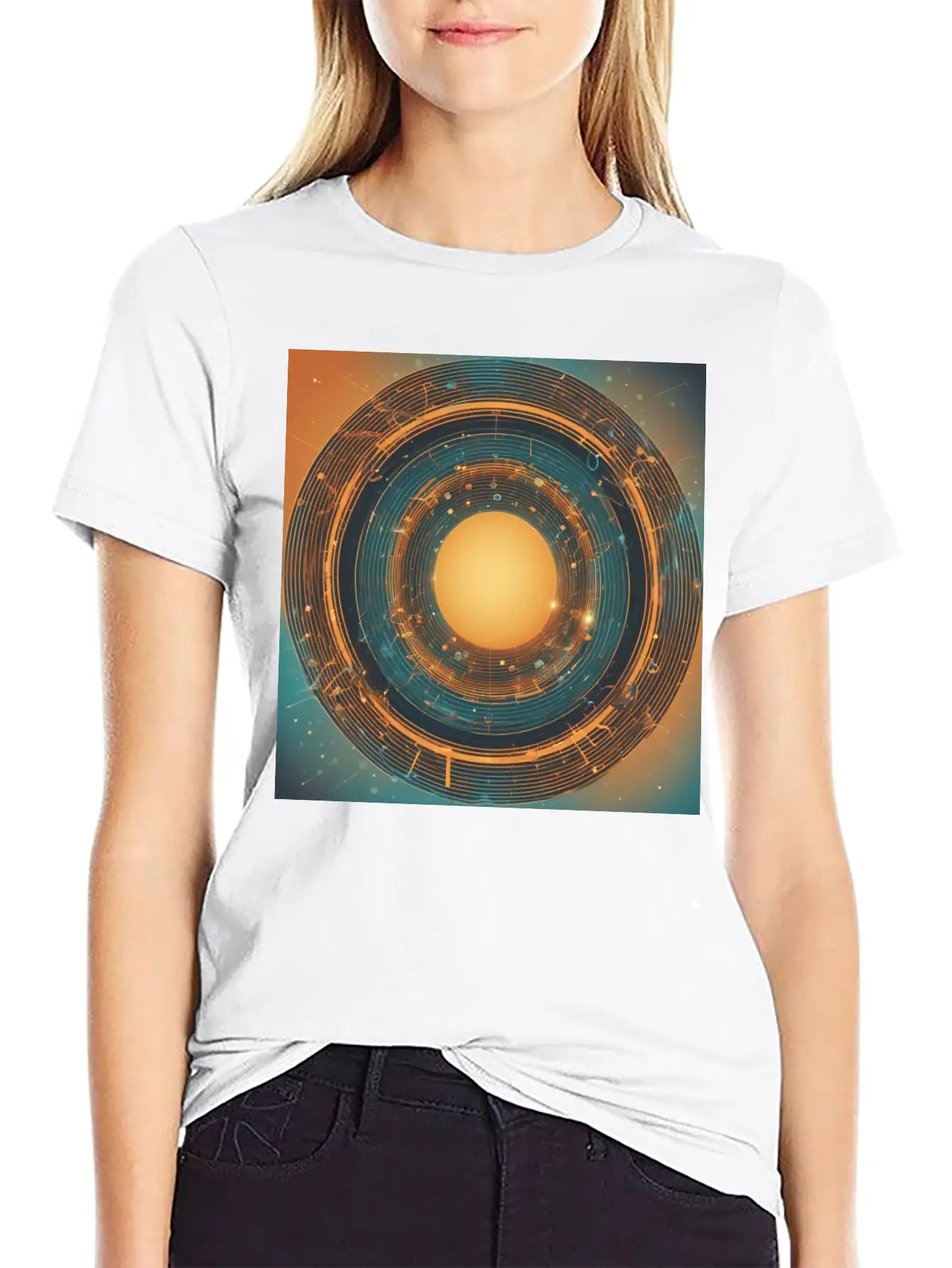 Infinity Concept: Eternal Echo Basic Graphic T-Shirt ¨C Daily Comfort In Soft Cotton