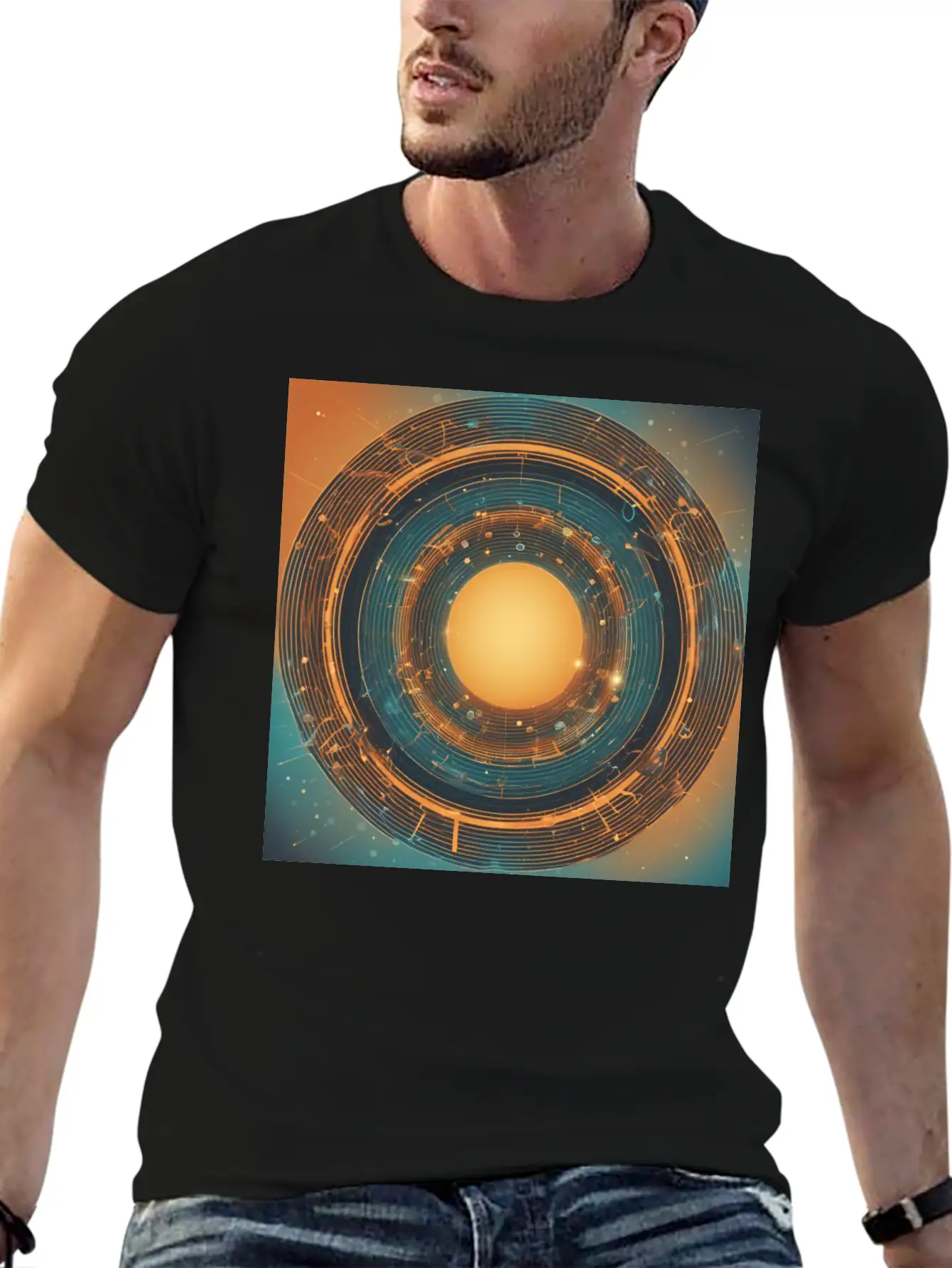 Infinity Concept: Eternal Echo Basic Graphic T-Shirt ¨C Daily Comfort In Soft Cotton