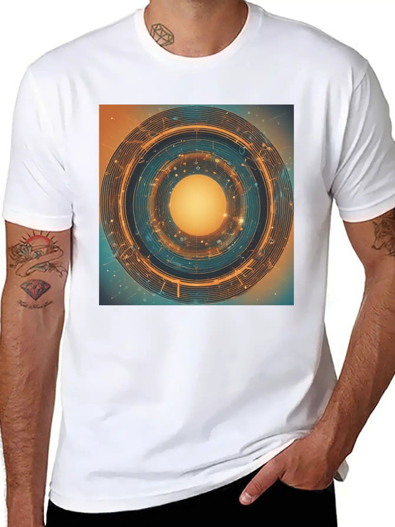 Infinity Concept: Eternal Echo Basic Graphic T-Shirt ¨C Daily Comfort In Soft Cotton