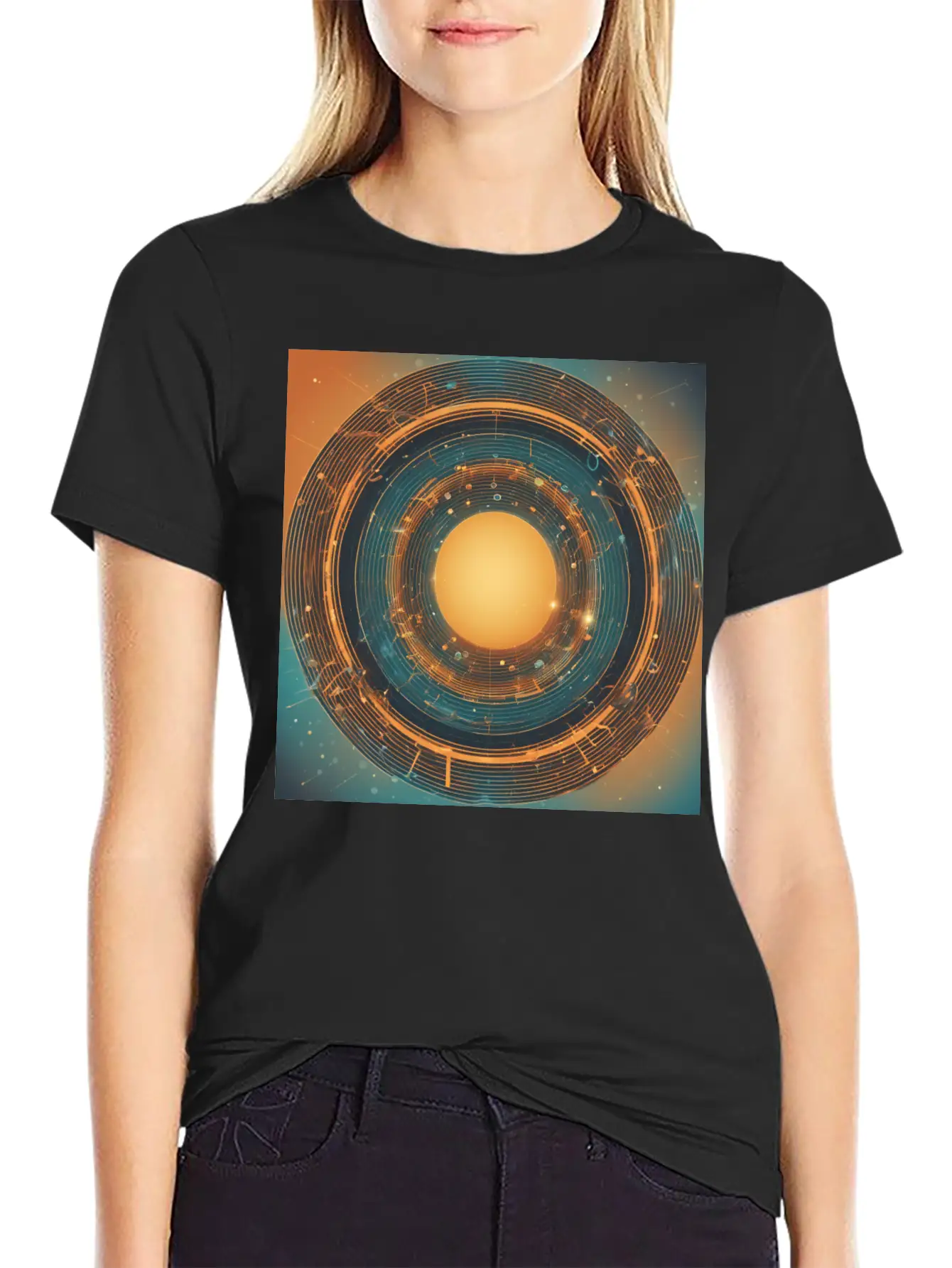 Infinity Concept: Eternal Echo Basic Graphic T-Shirt ¨C Daily Comfort In Soft Cotton