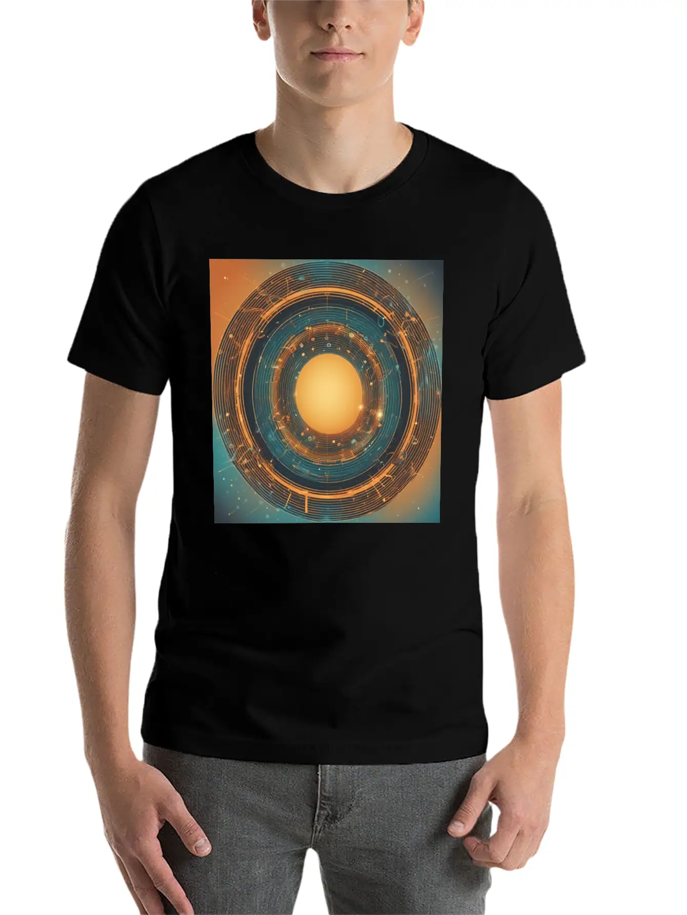 Infinity Concept: Eternal Echo Basic Graphic T-Shirt ¨C Daily Comfort In Soft Cotton