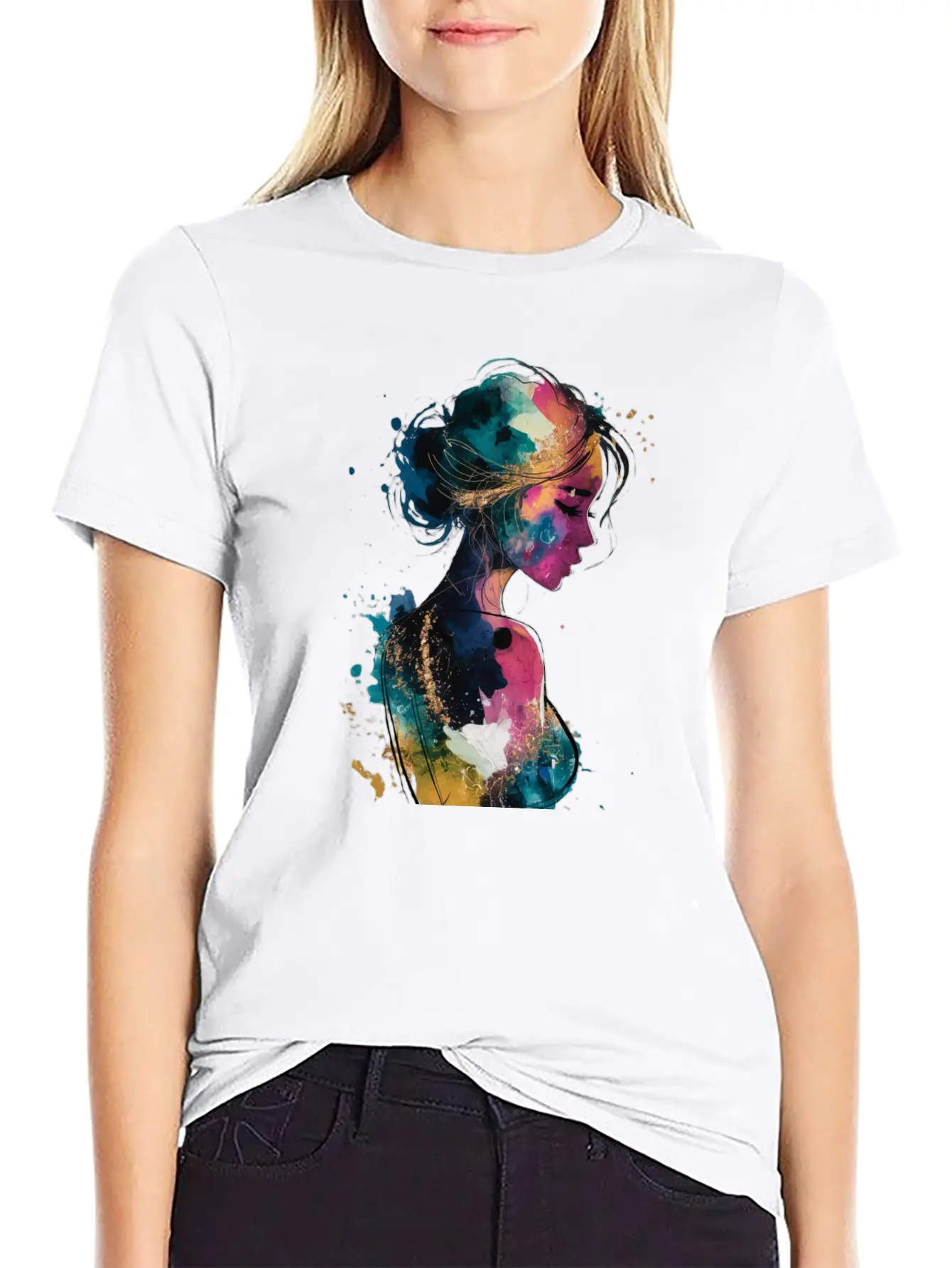 Ink And Gold Basic Graphic T-Shirt ¨C Daily Comfort In Soft Cotton