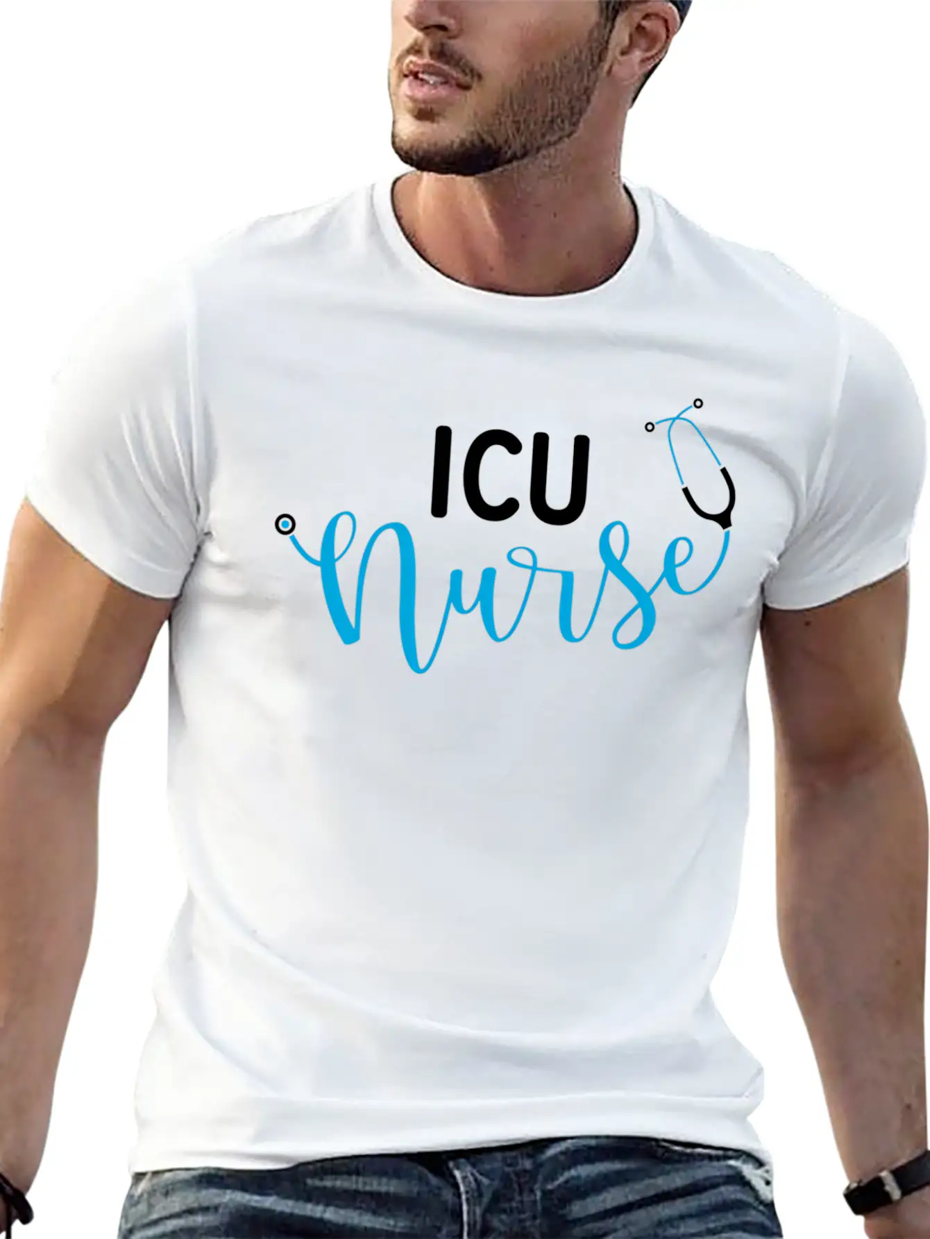 Intensive Care Unit Nurse Icu Nurse Basic Graphic T-Shirt ¨C Daily Comfort In Soft Cotton