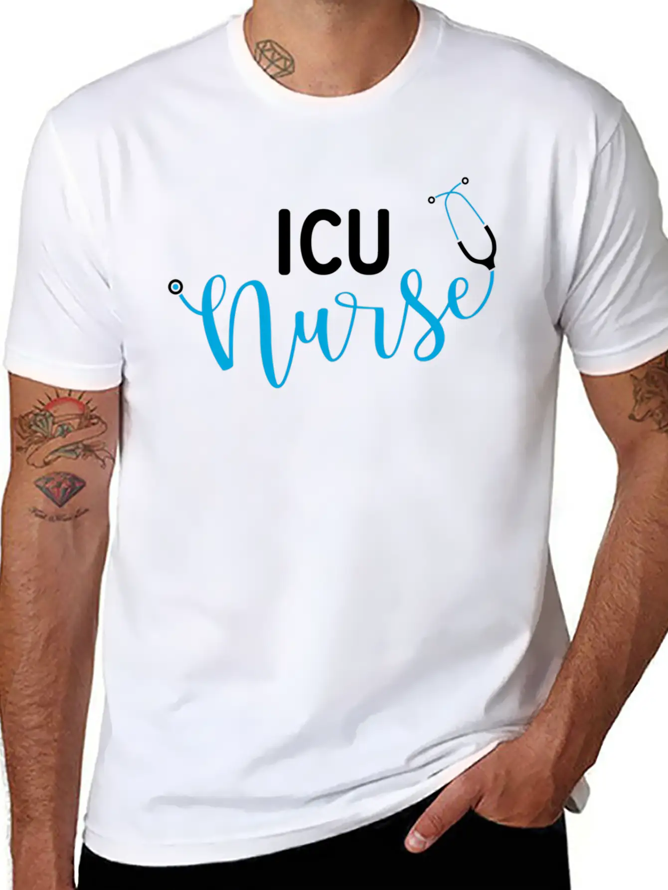 Intensive Care Unit Nurse Icu Nurse Basic Graphic T-Shirt ¨C Daily Comfort In Soft Cotton
