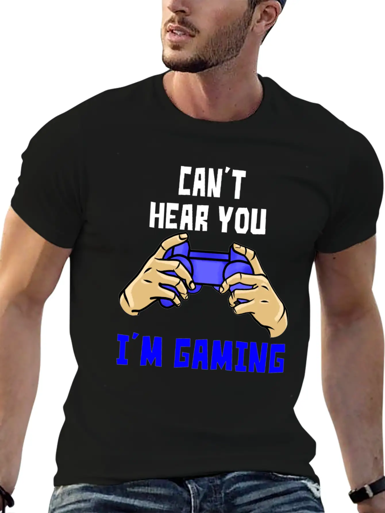 Interrupting A Gamer Design Soft Cotton Short Sleeve Tee ¨C Unisex Wardrobe Staple