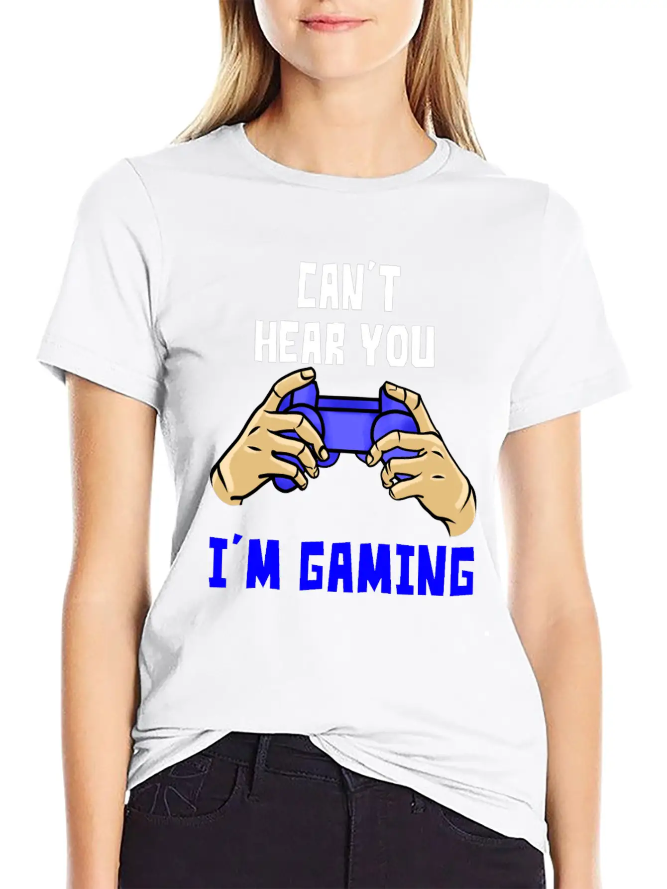 Interrupting A Gamer Design Soft Cotton Short Sleeve Tee ¨C Unisex Wardrobe Staple