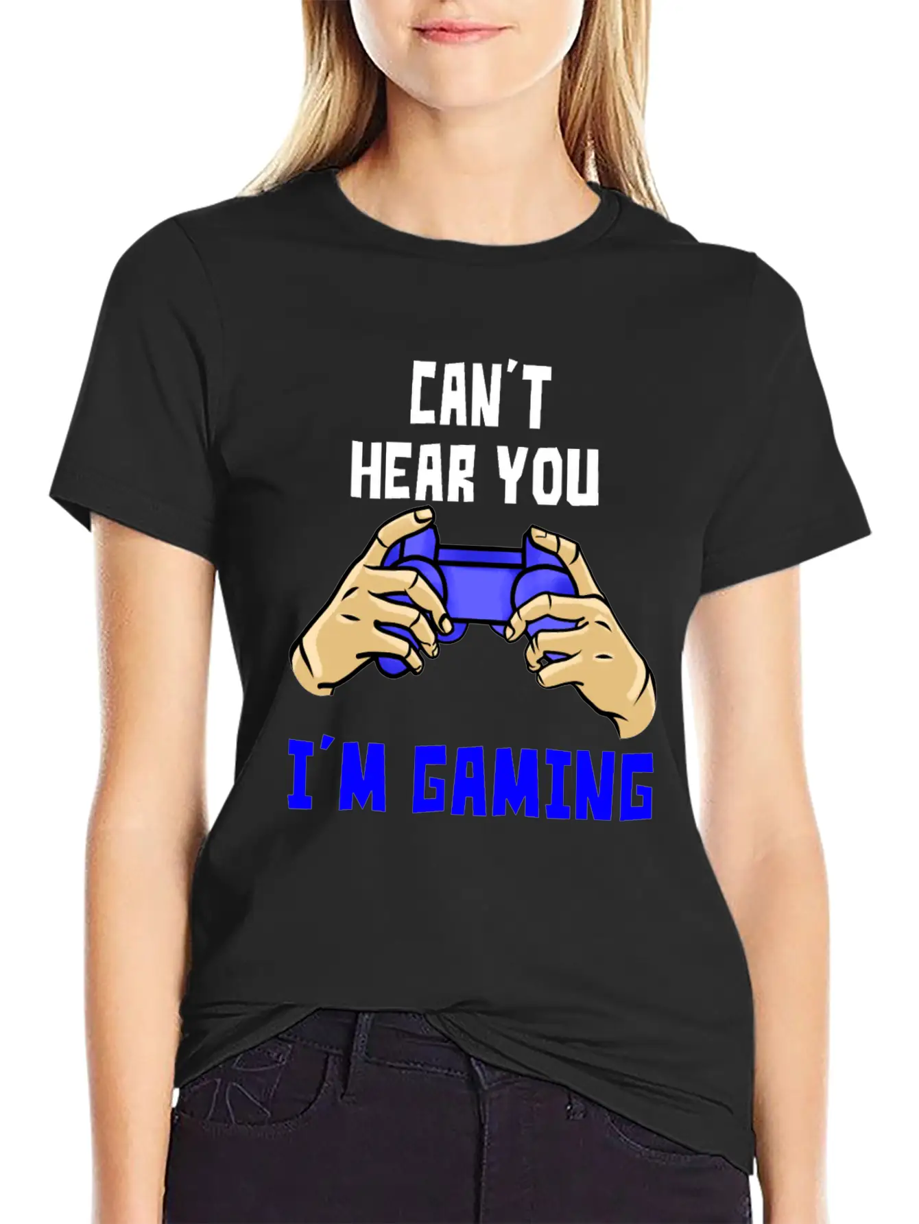 Interrupting A Gamer Design Soft Cotton Short Sleeve Tee ¨C Unisex Wardrobe Staple