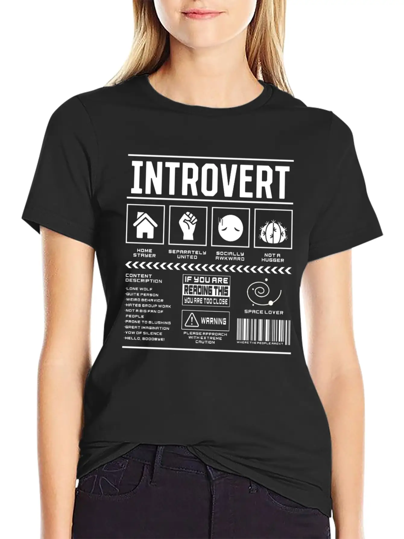 Introvert Introverted Introverts Shy Basic Graphic T-Shirt ¨C Daily Comfort In Soft Cotton