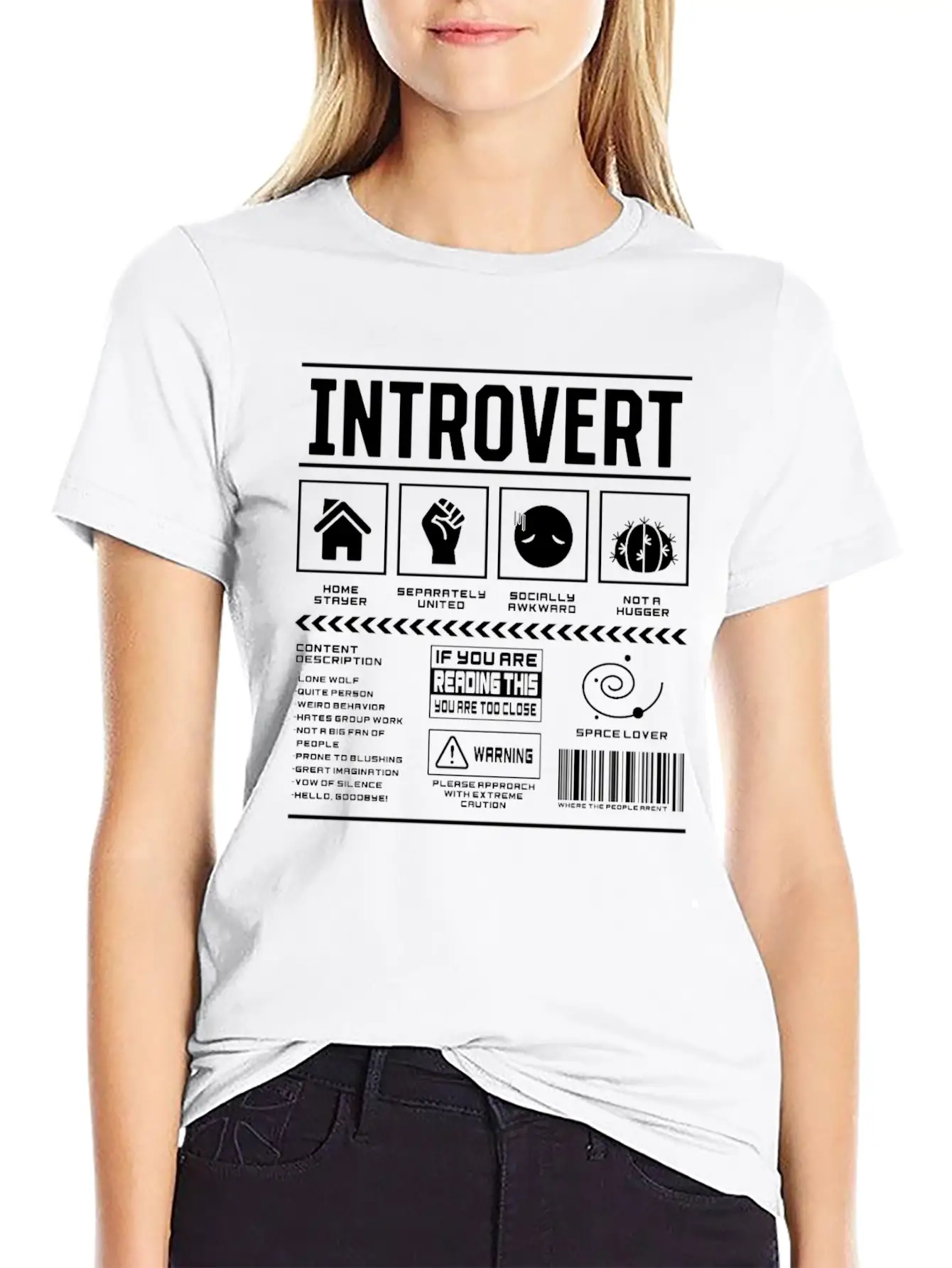 Introvert Introverted Introverts Shy Basic Graphic T-Shirt ¨C Daily Comfort In Soft Cotton
