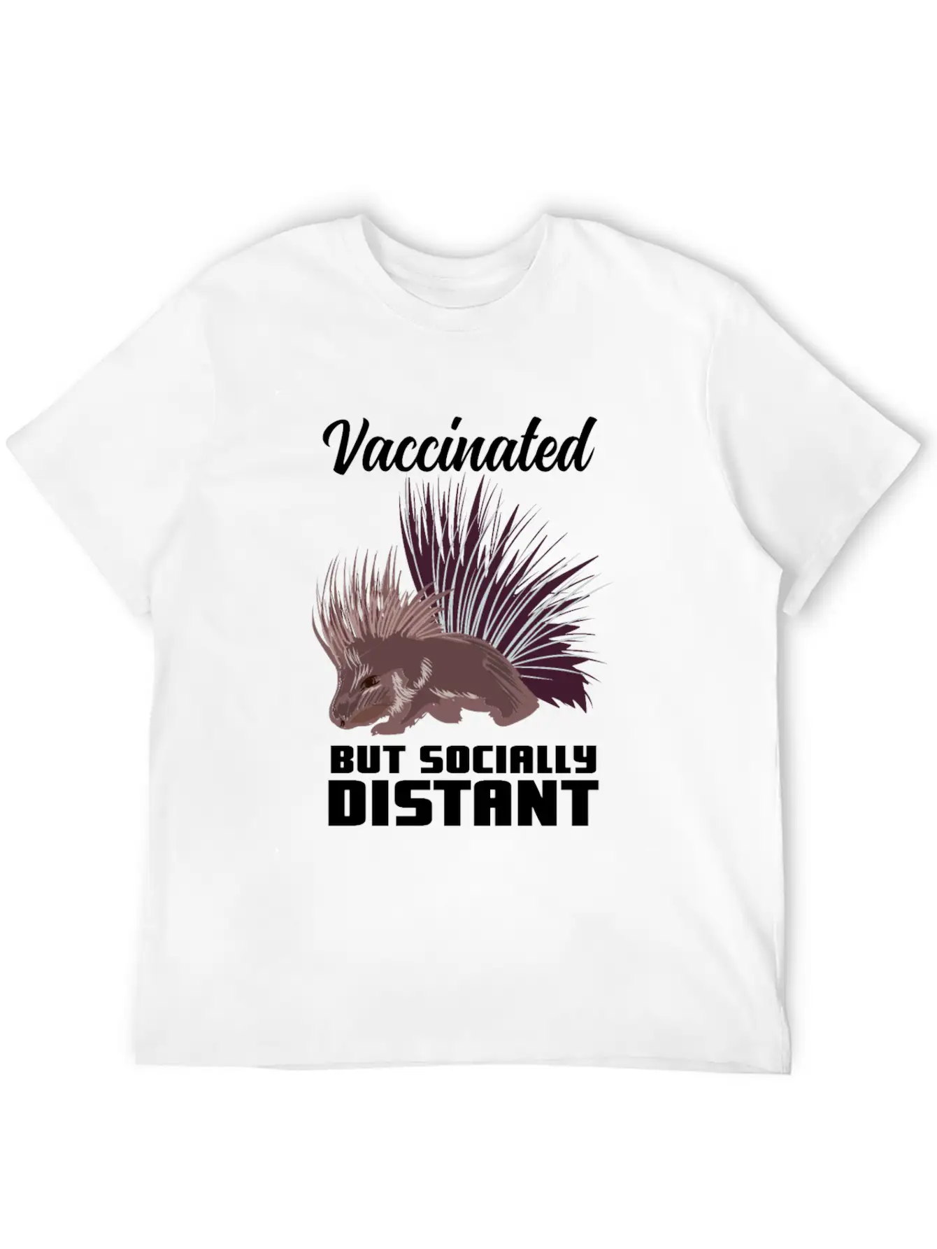 INTROVERT: Porcupine Basic Graphic T-Shirt ¨C Daily Comfort In Soft Cotton