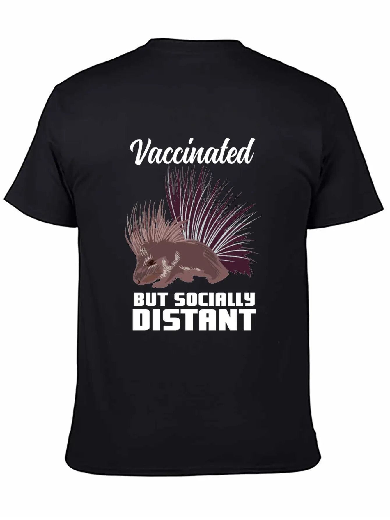 INTROVERT: Porcupine Basic Graphic T-Shirt ¨C Daily Comfort In Soft Cotton