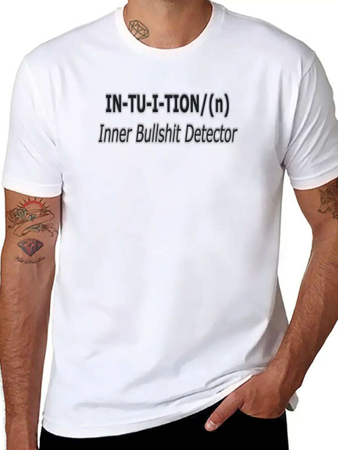 Intuition Definition Soft Cotton Short Sleeve Tee ¨C Unisex Wardrobe Staple
