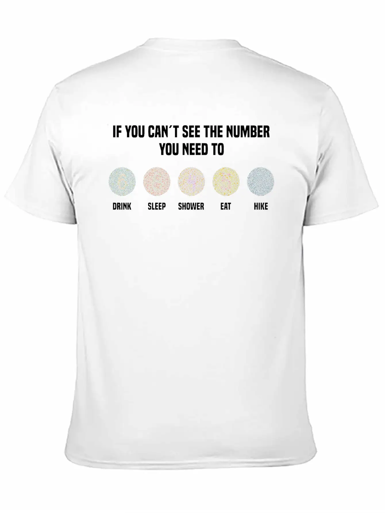 Ishihara Numbers - Hike Essential Cotton Tee For Daily Outfits ¨C Unisex Style