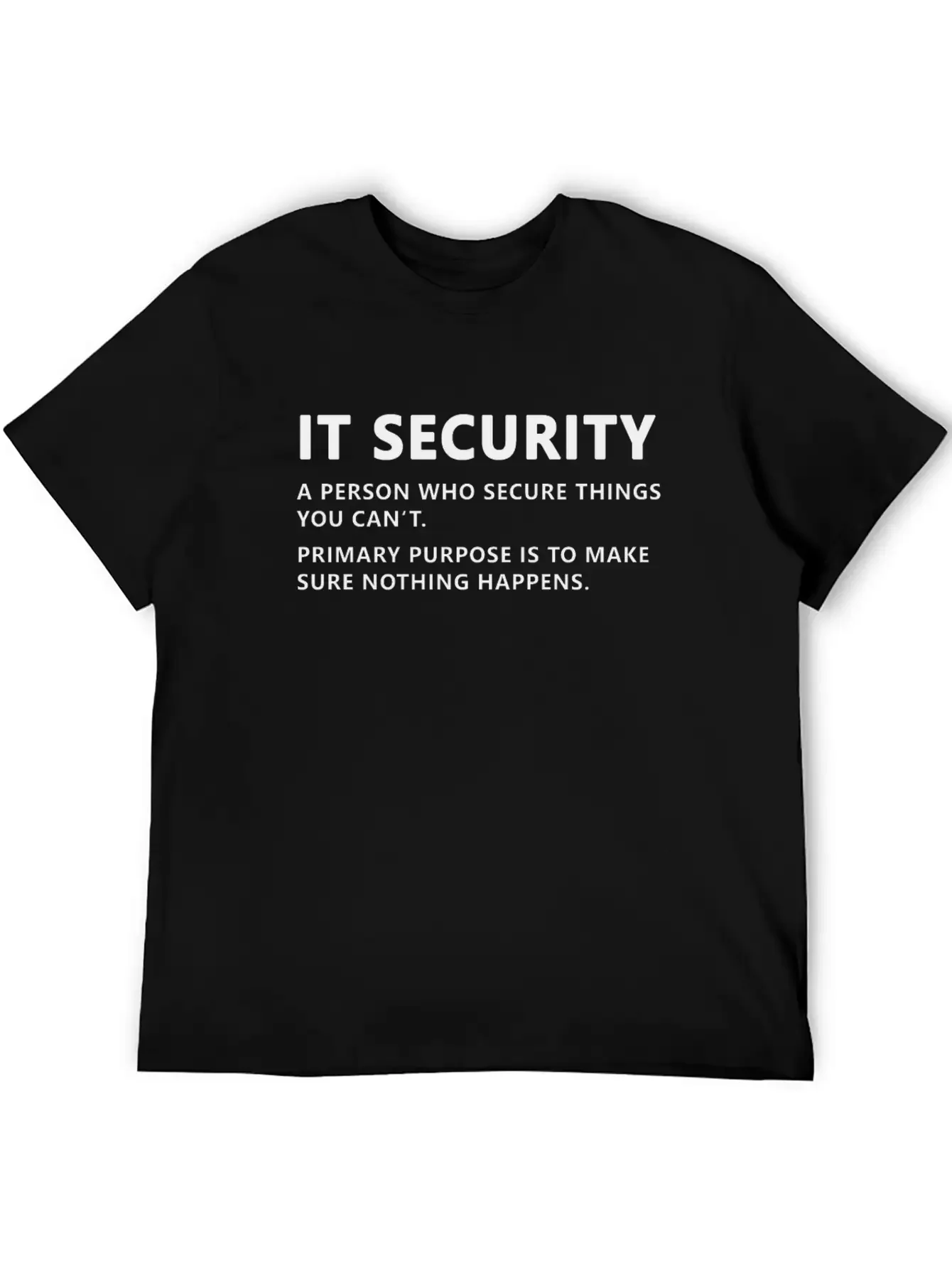 IT Security Definition Essential Cotton Tee For Daily Outfits ¨C Unisex Style