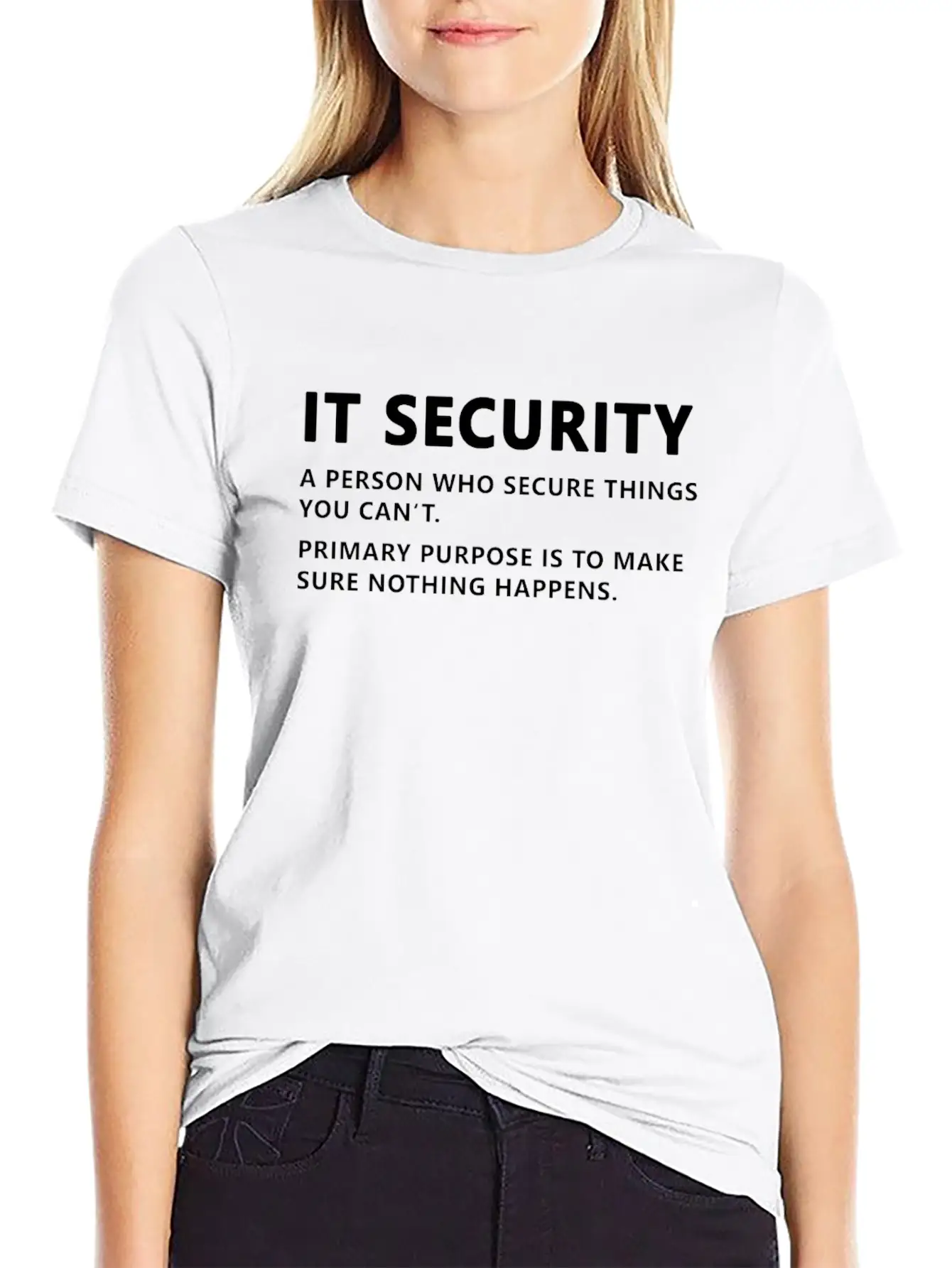 IT Security Definition Essential Cotton Tee For Daily Outfits ¨C Unisex Style
