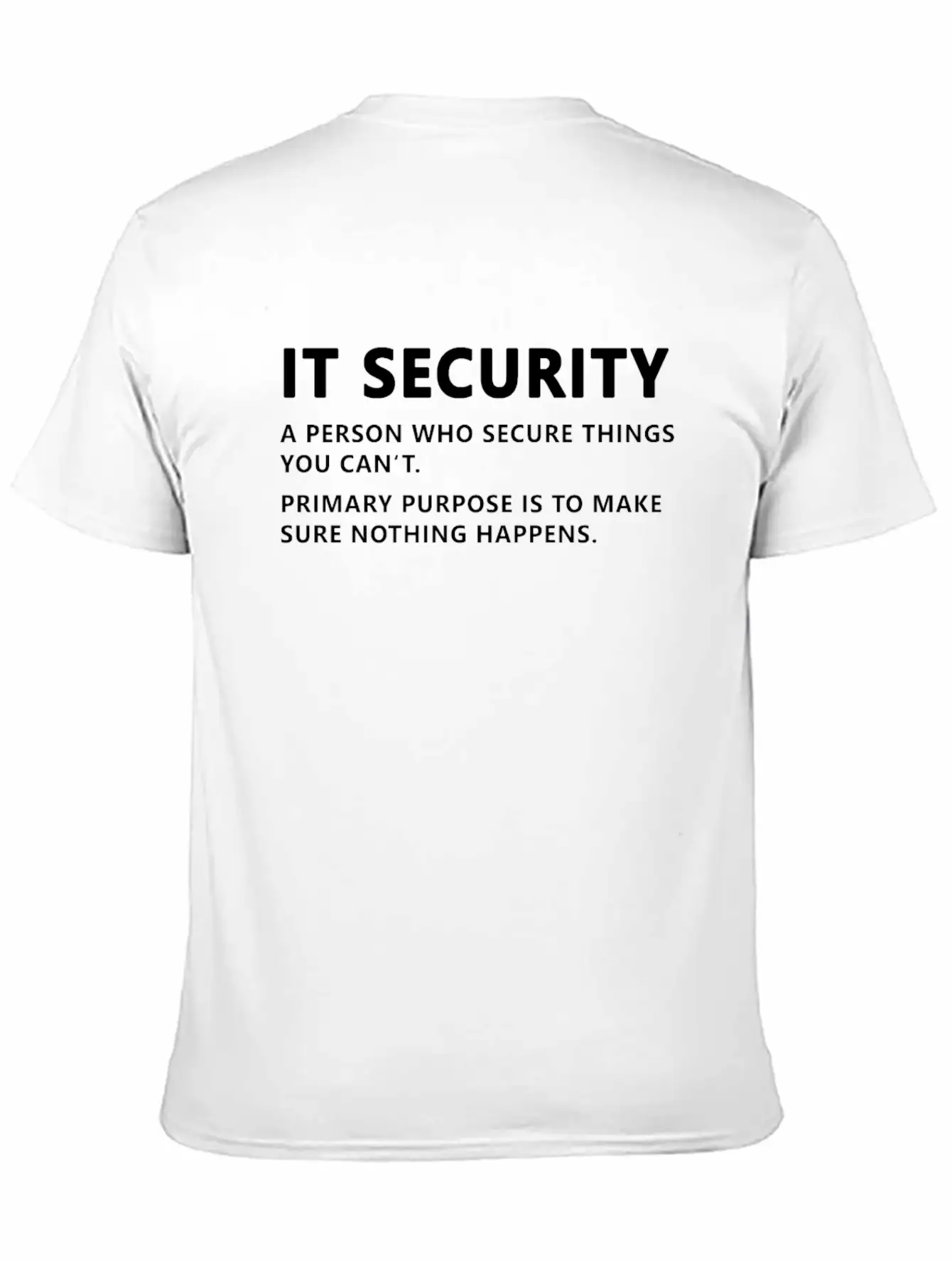 IT Security Definition Essential Cotton Tee For Daily Outfits ¨C Unisex Style