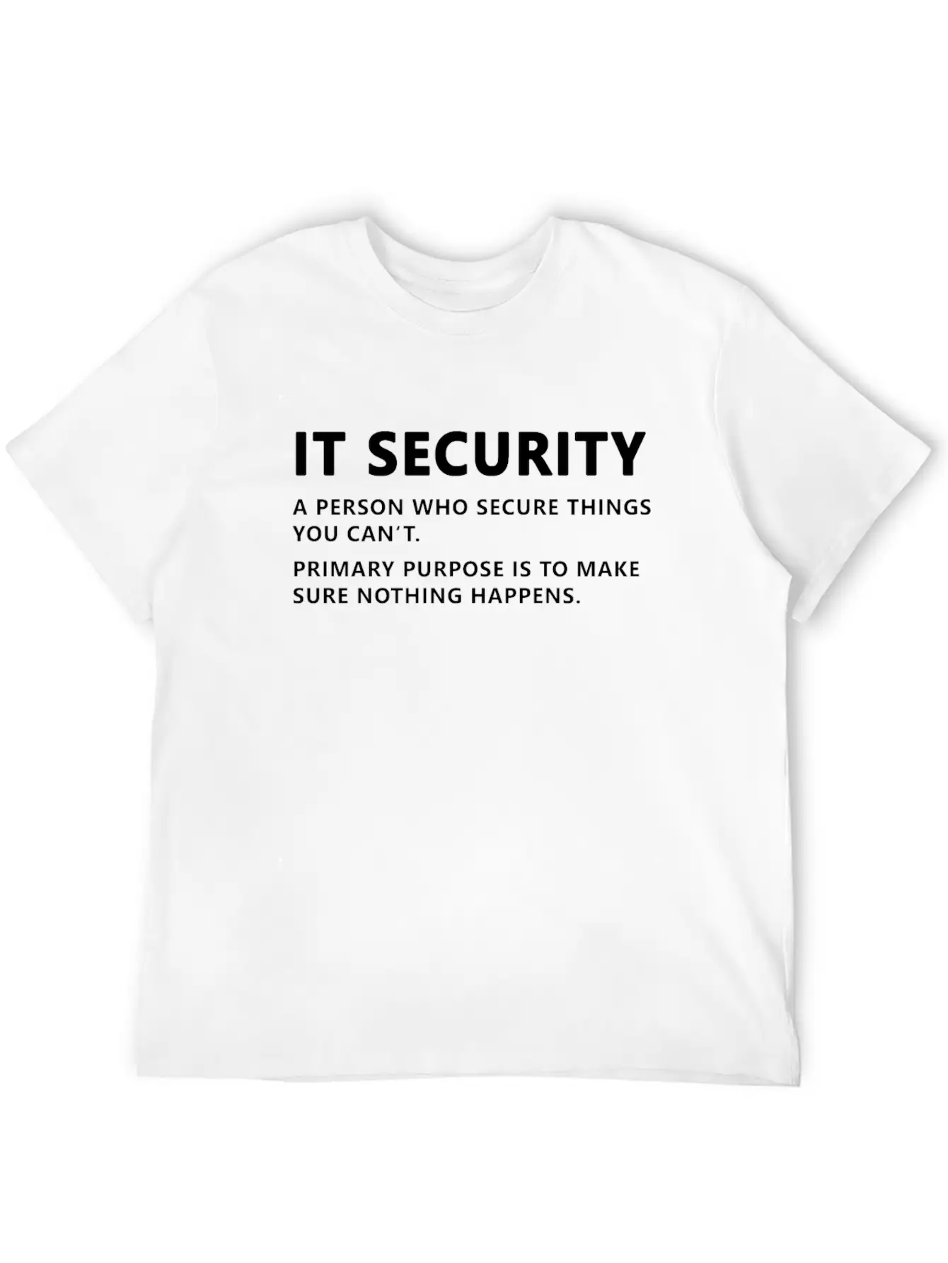 IT Security Definition Essential Cotton Tee For Daily Outfits ¨C Unisex Style